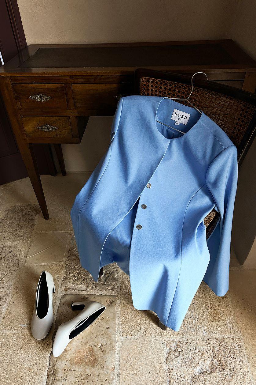 Fitted Jacket Blue Product Image