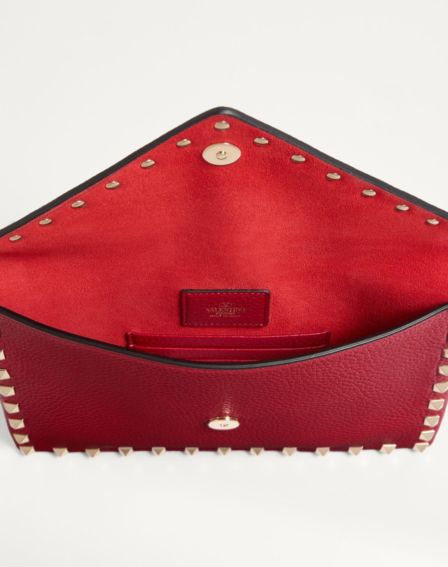 Rockstud Grainy Calfskin Pouch Product Image