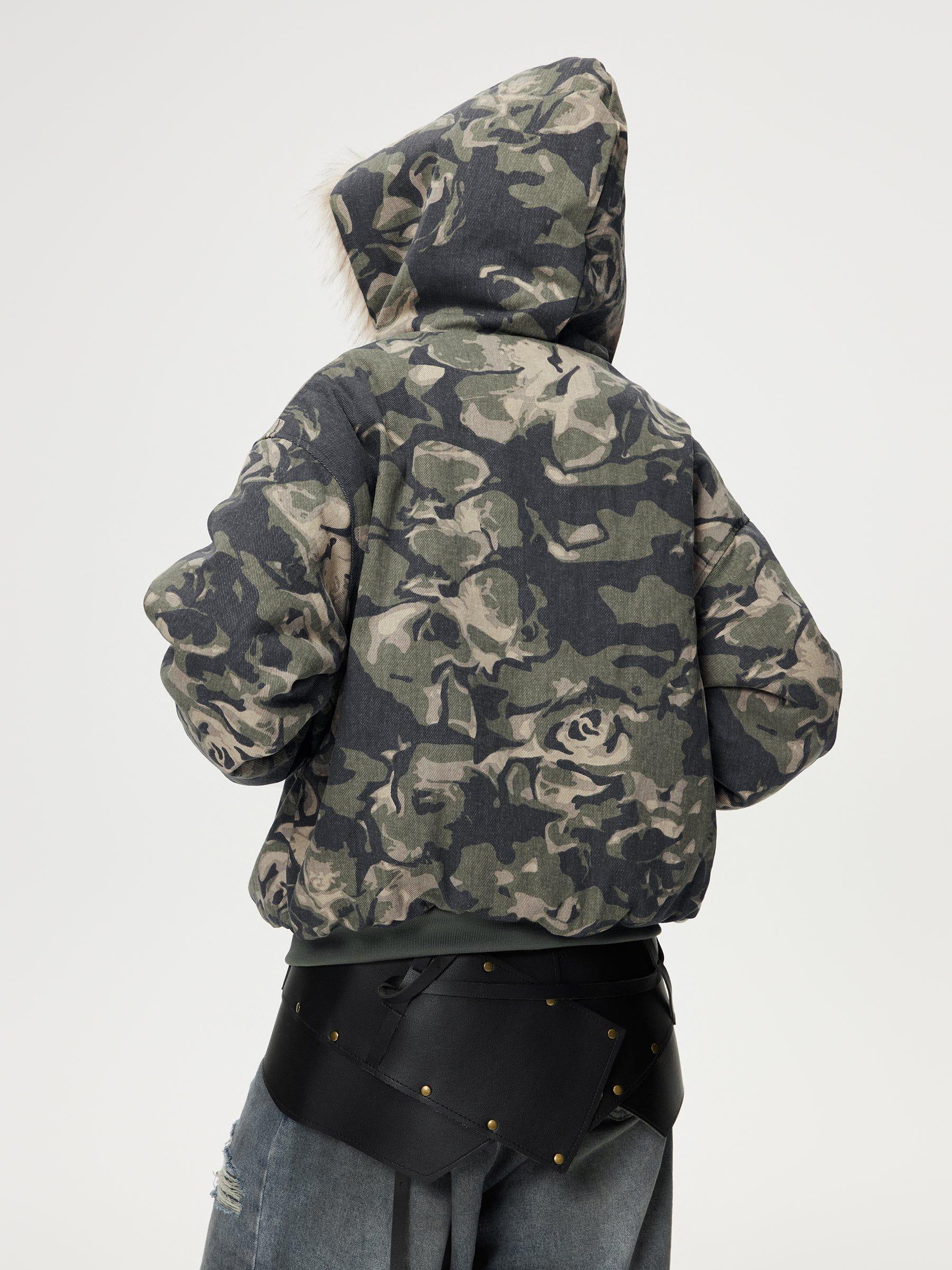 Aelfric Eden Camouflage Cropped Coat Product Image