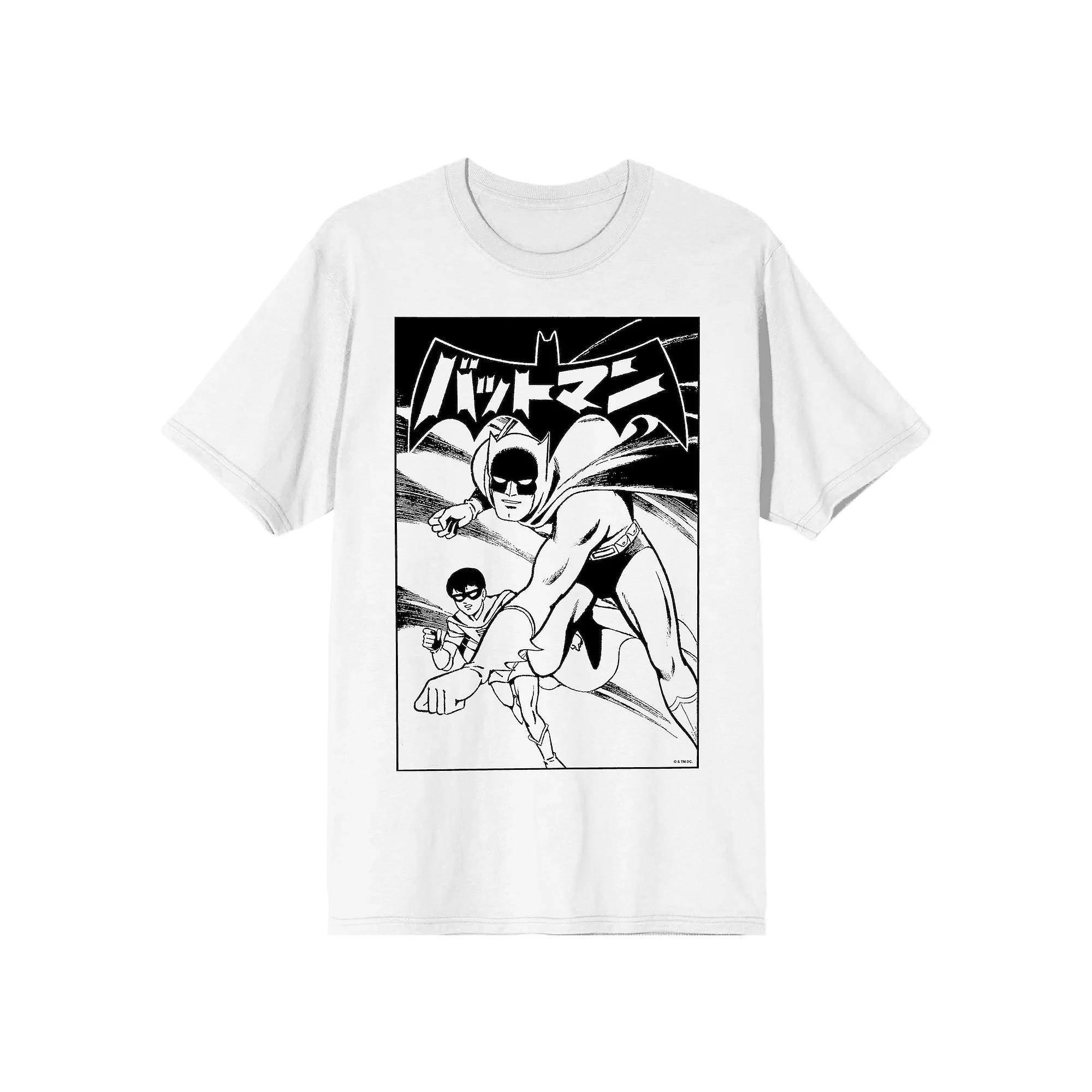 Men's Batmanga Manga Cover Art Short Sleeve Graphic Tee,  Product Image