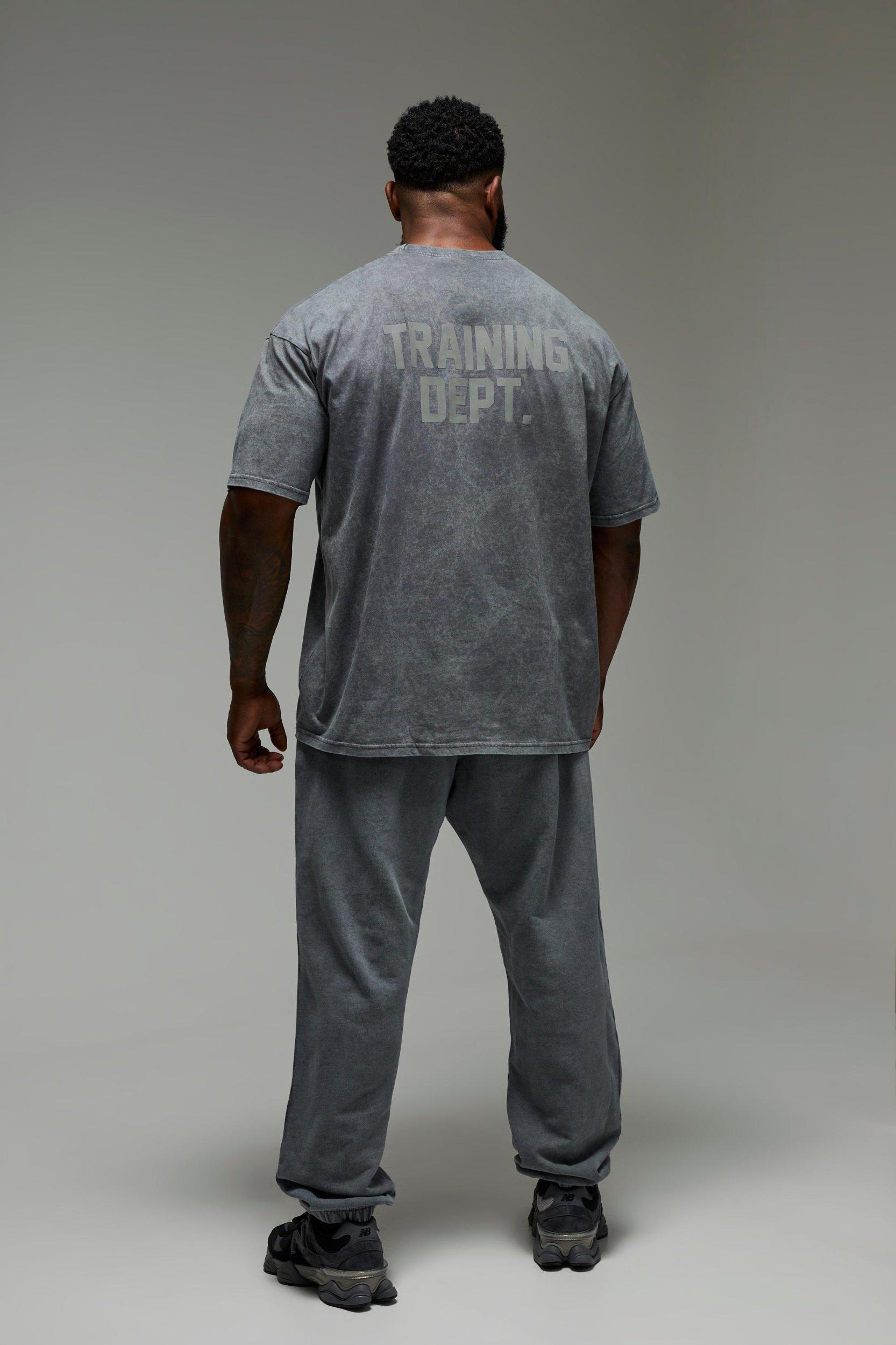 Man Active Training Dept. Oversized Washed T-shirt | boohooMAN USA Product Image