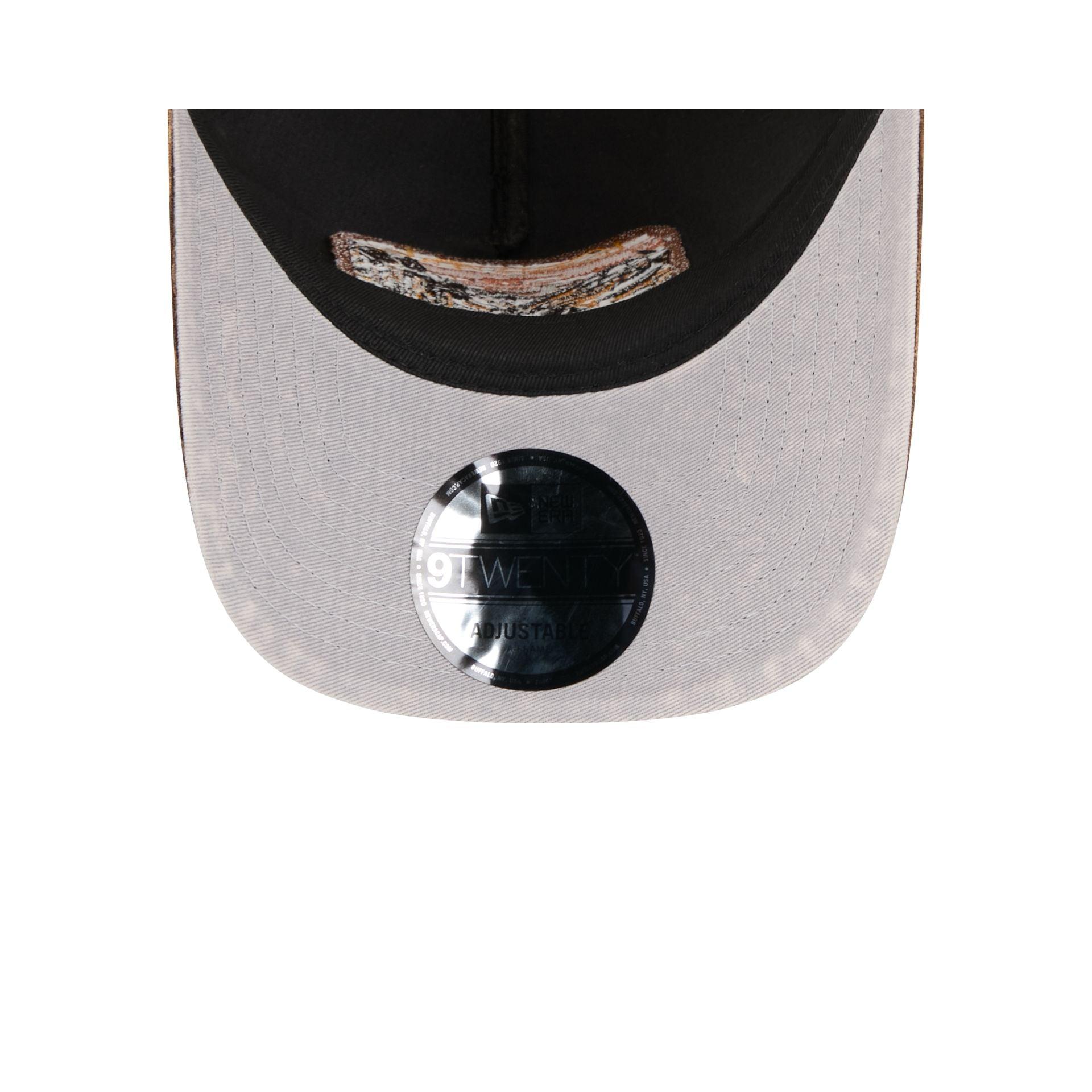 Houston Astros Vintage Landscape Brown 9TWENTY A-Frame Trucker Hat Male Product Image