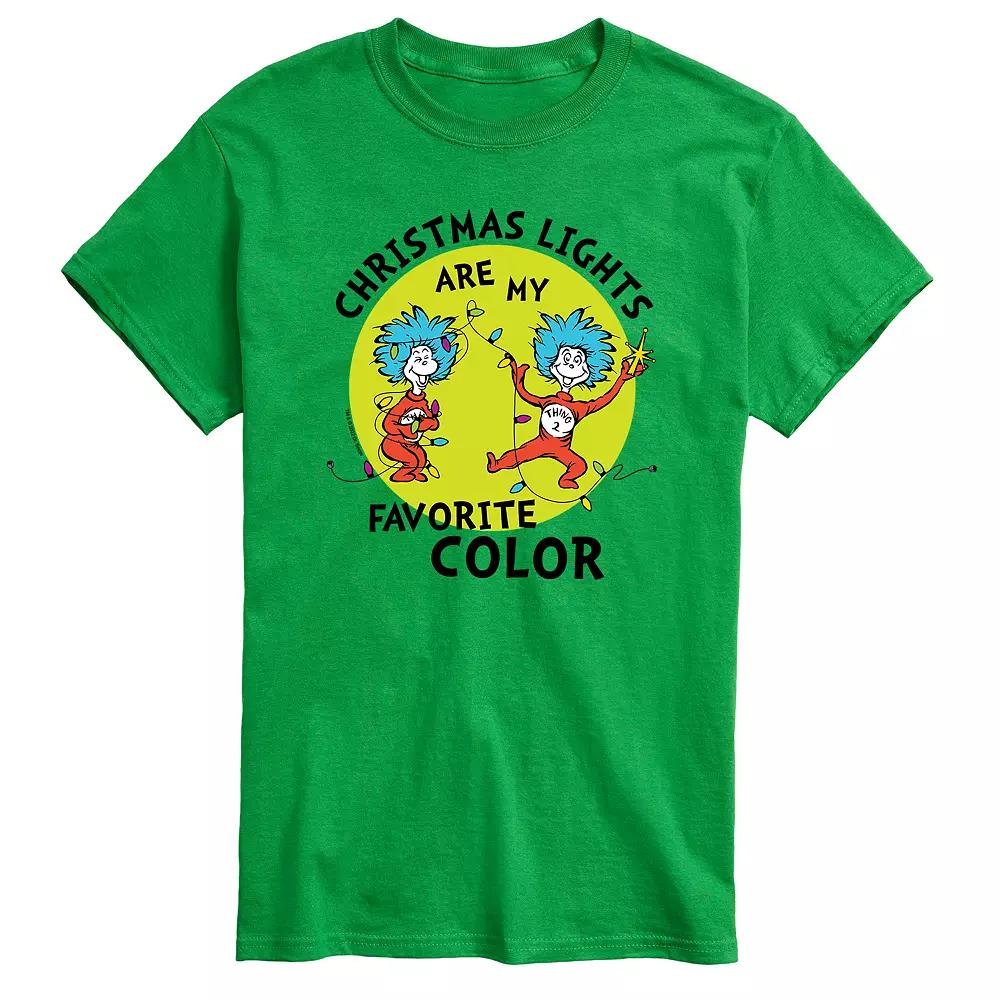 Men's Dr. Seuss Christmas Lights Tee,  Product Image