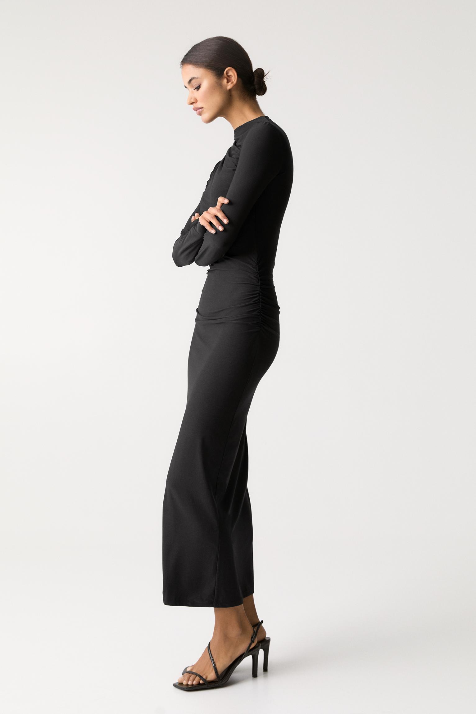 Gathered midi dress Product Image