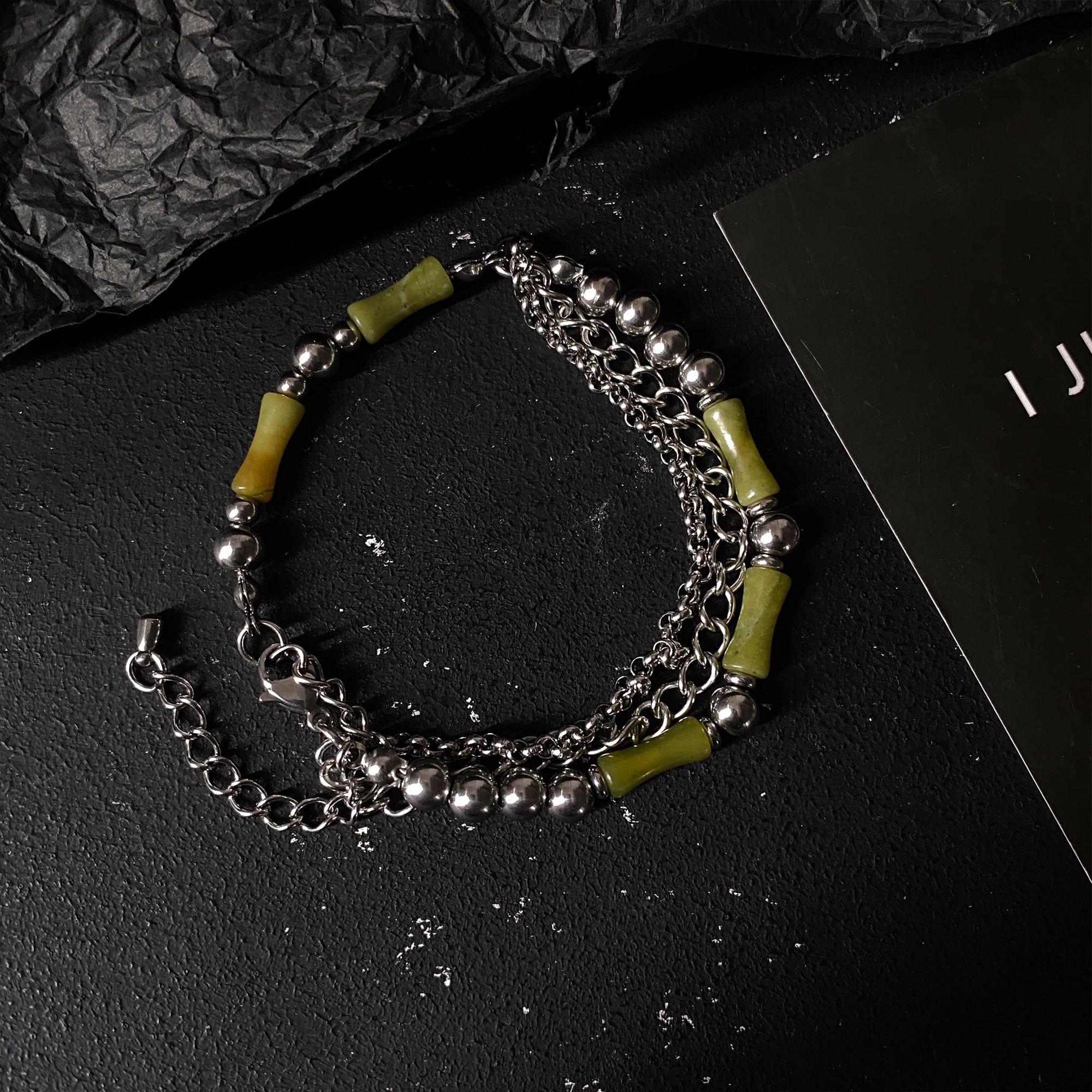 DOUBLE LAYER BAMBOO CHAIN BRACELET Product Image