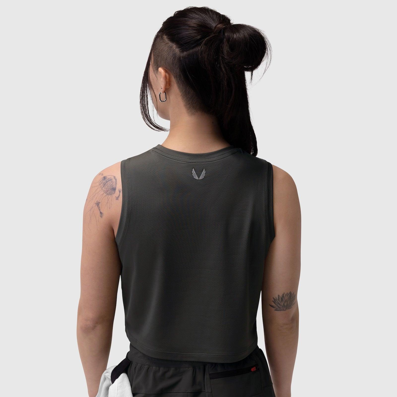W020. AeroSilver® Tank Top - Black "RP" Product Image