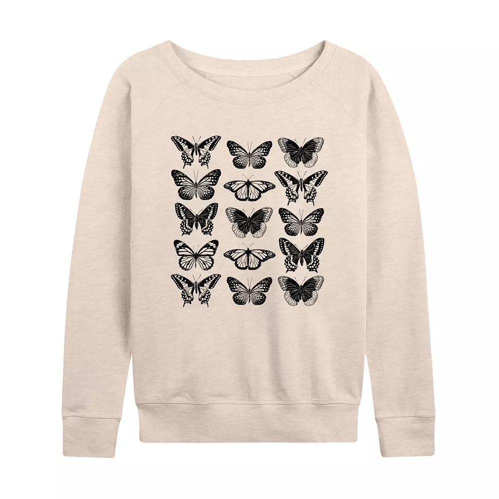 Women's Butterfly Grid French Terry Long Sleeve Tee,  Product Image