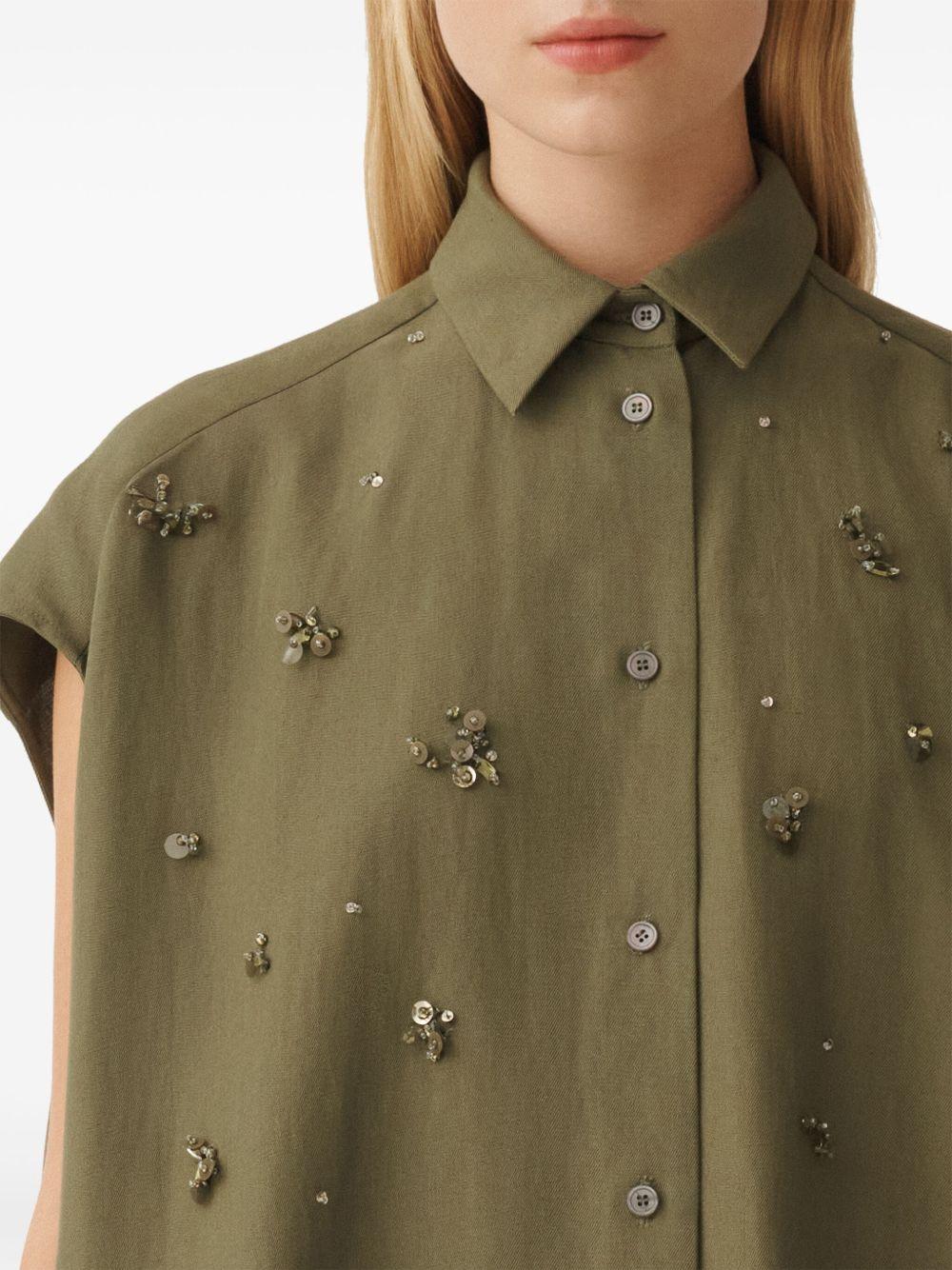 bead-embellished shirt dress Product Image