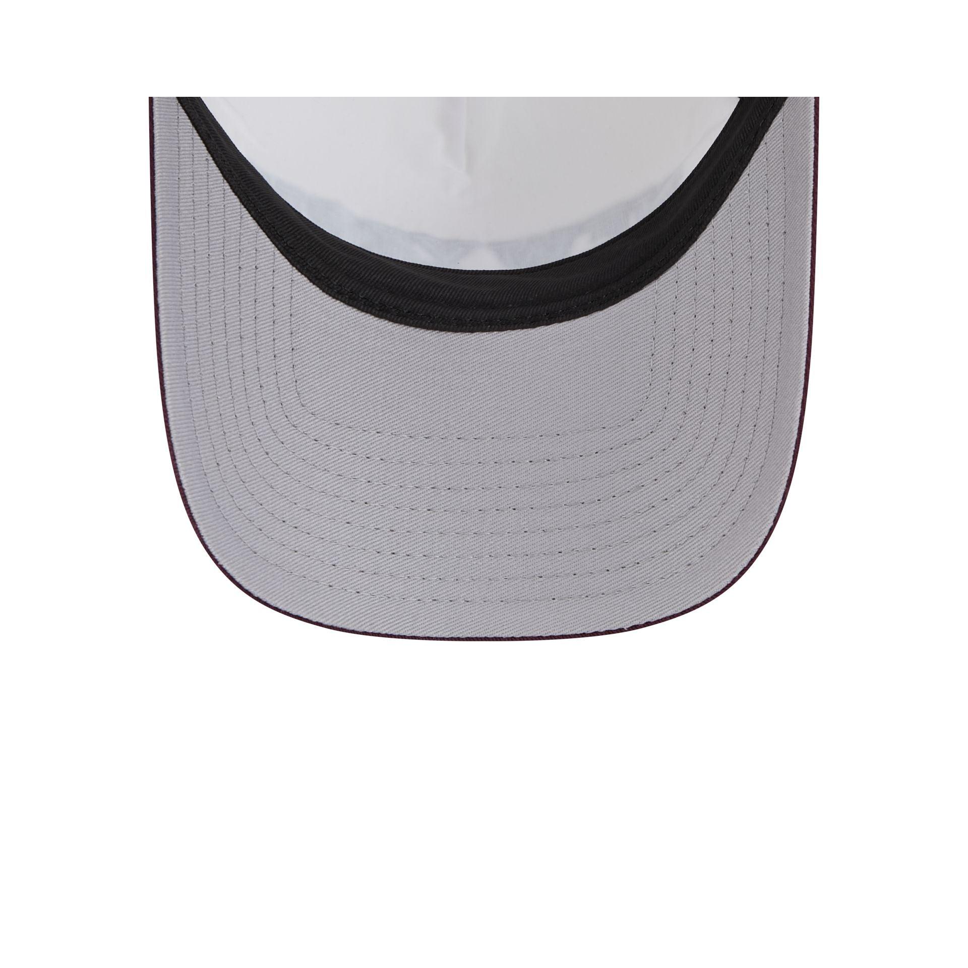 New York Knicks Optic White 9FORTY A-Frame Snapback Hat Male Product Image