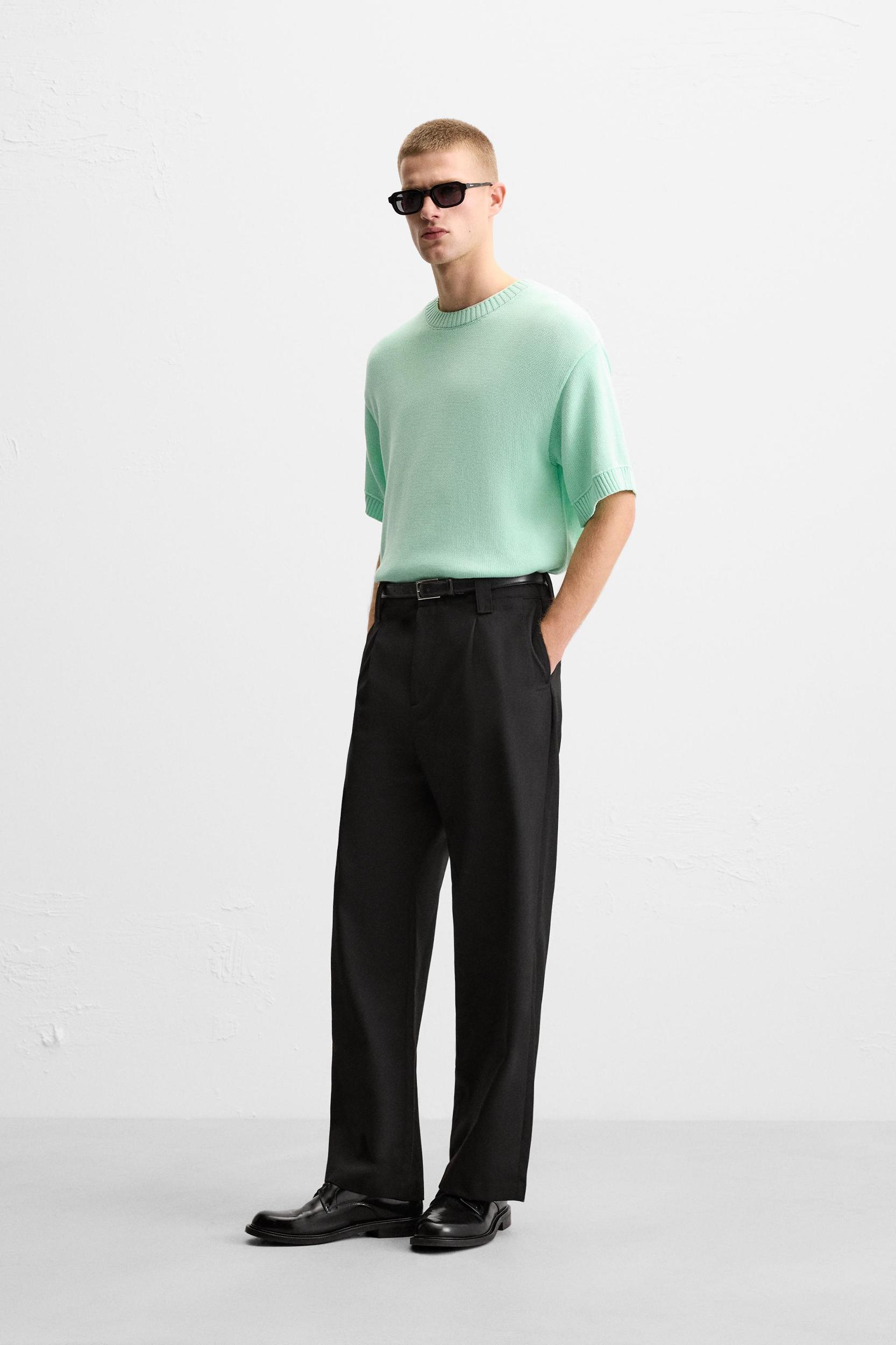 STRUCTURED KNIT T-SHIRT Product Image