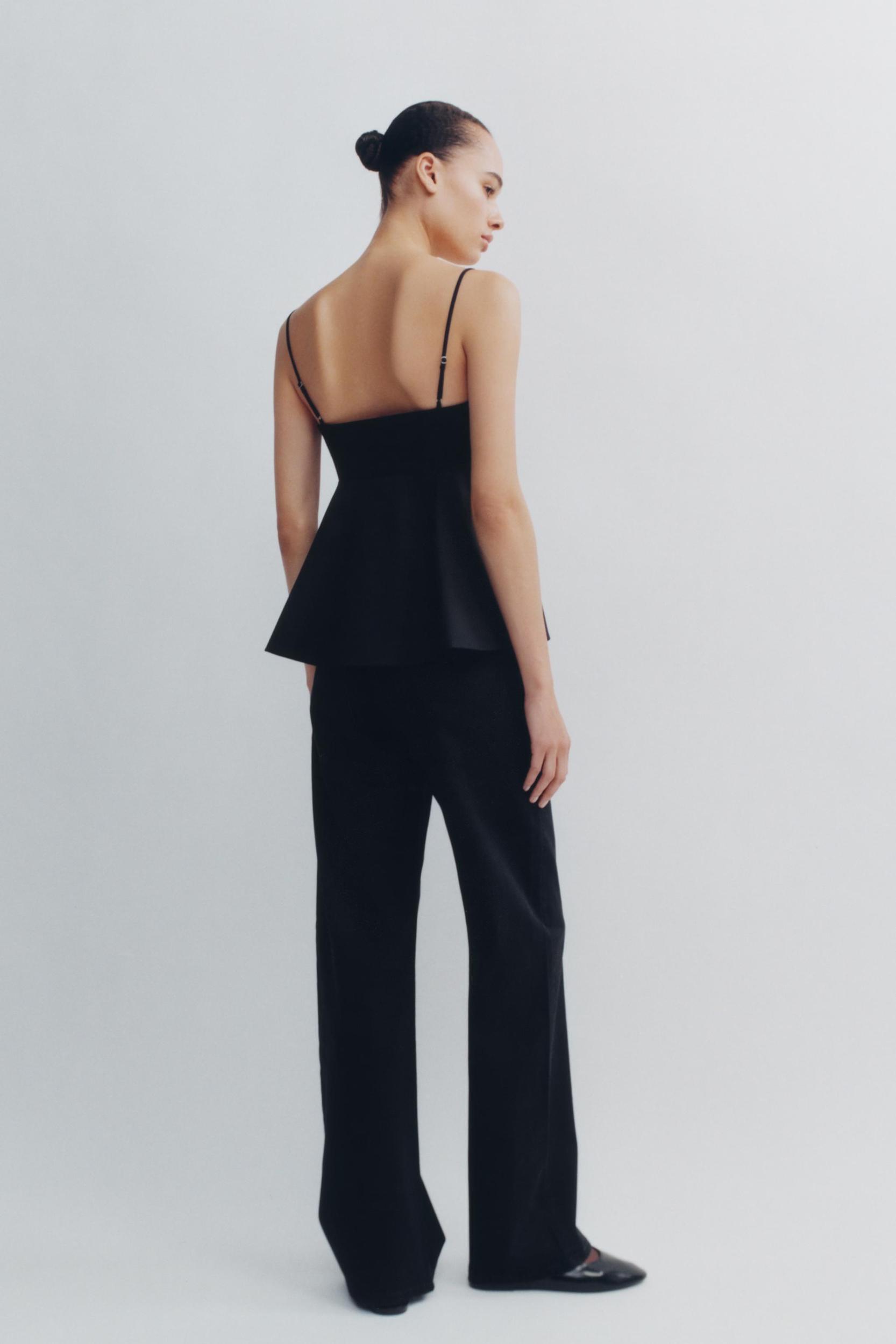 STRAPPY PEPLUM EFFECT TOP Product Image