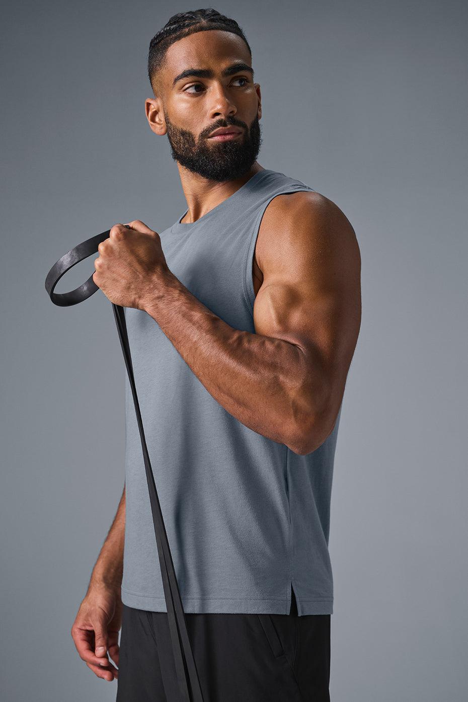 The Triumph Muscle Tank - Steel Grey Product Image