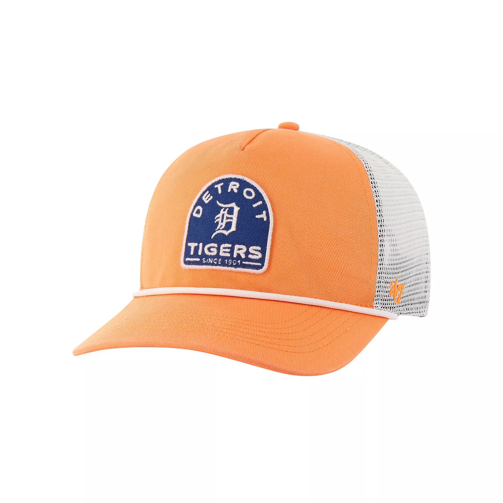 Men's '47 Orange Detroit Tigers Cypress Trucker Hitch Adjustable Hat Product Image