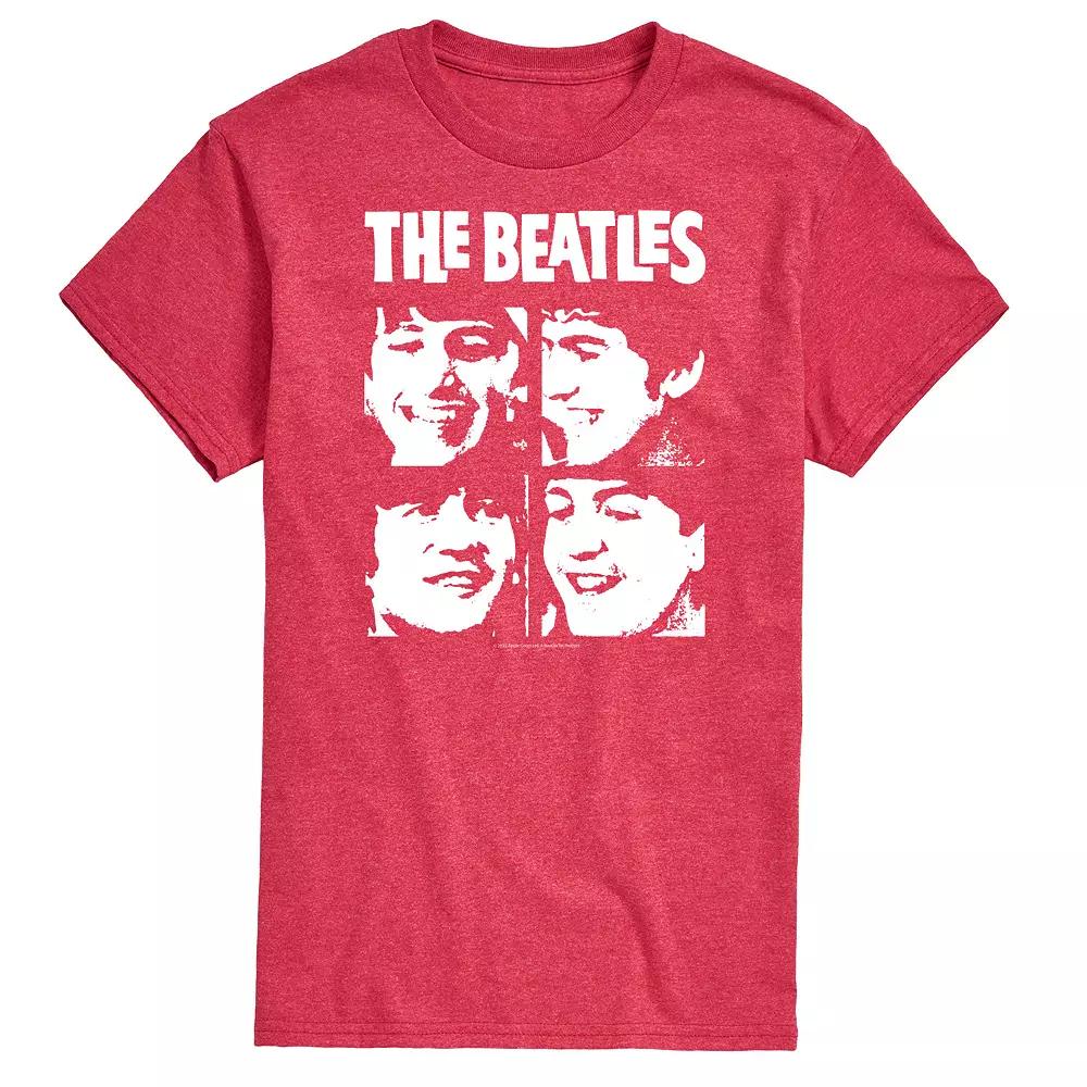 Men's The Beatles Face Grid Tee,  Product Image