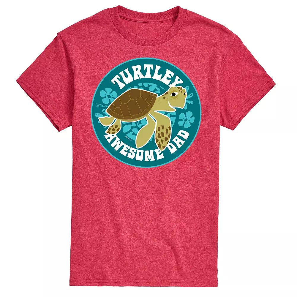 Disney/Pixar Finding Nemo Men's Turtley Awesome Dad Graphic Tee,  Product Image