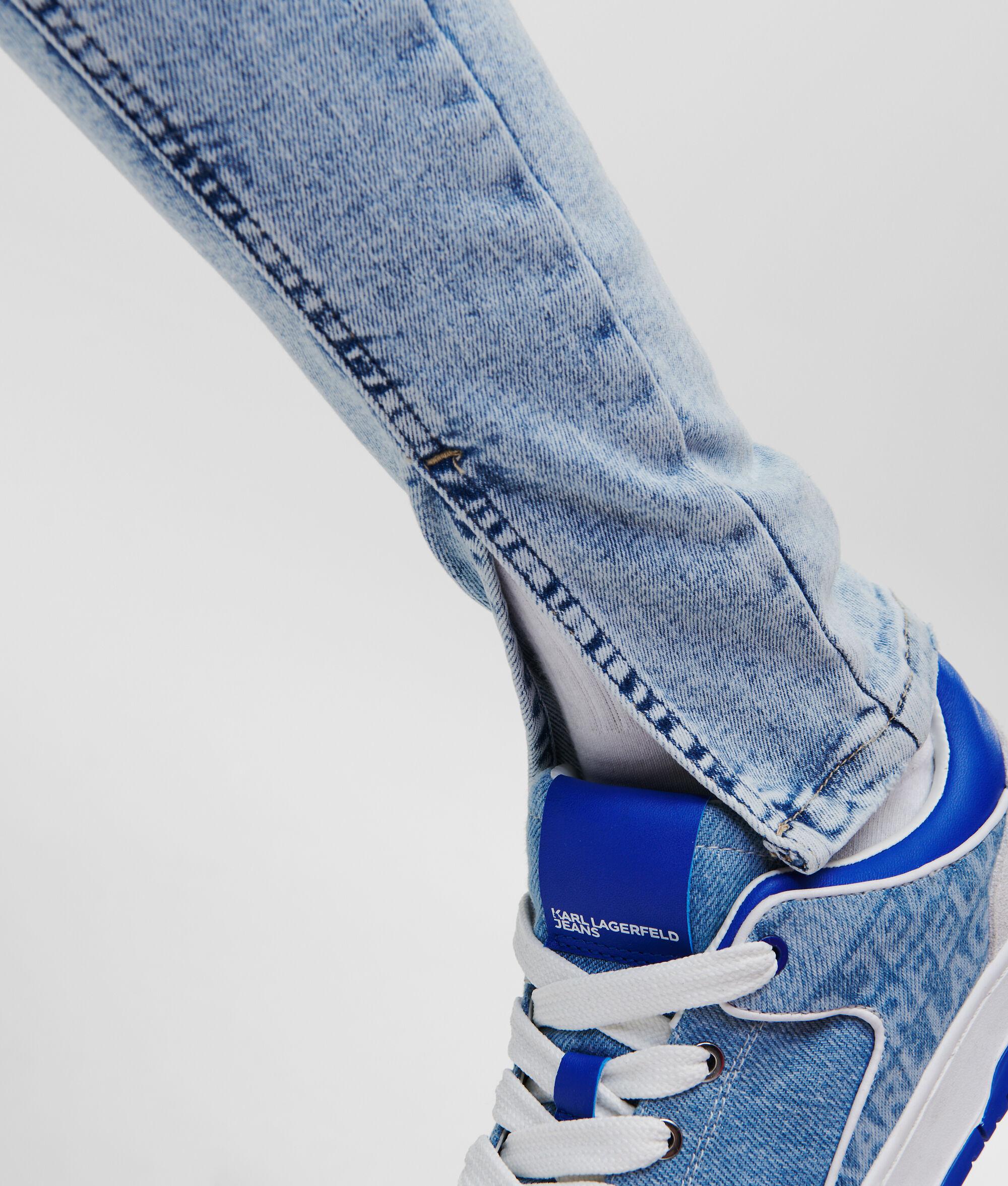 FRONT SEAM SKINNY JEANS WITH SPLIT HEM Product Image