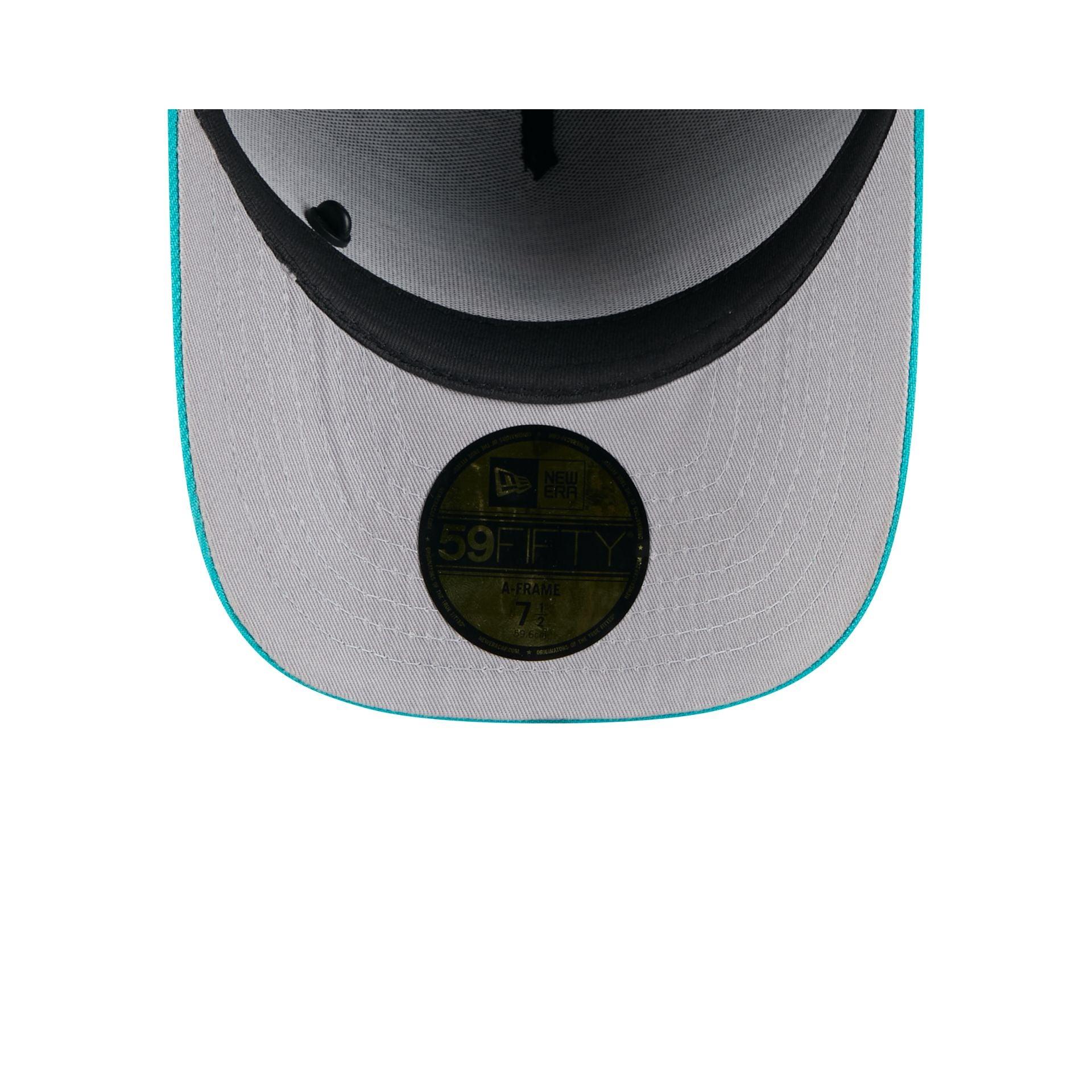 Miami Dolphins 2025 Draft Black 59FIFTY A-Frame Fitted Hat Male Product Image