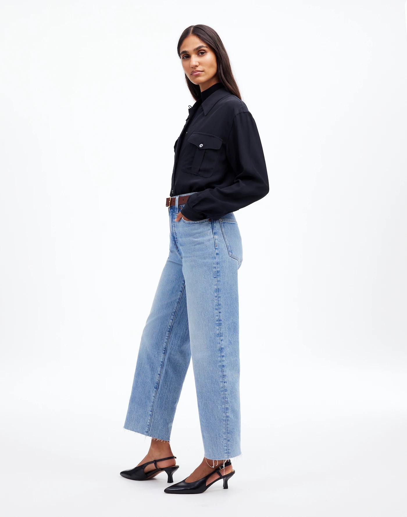 The Tall Perfect Vintage Wide-Leg Crop Jean Product Image