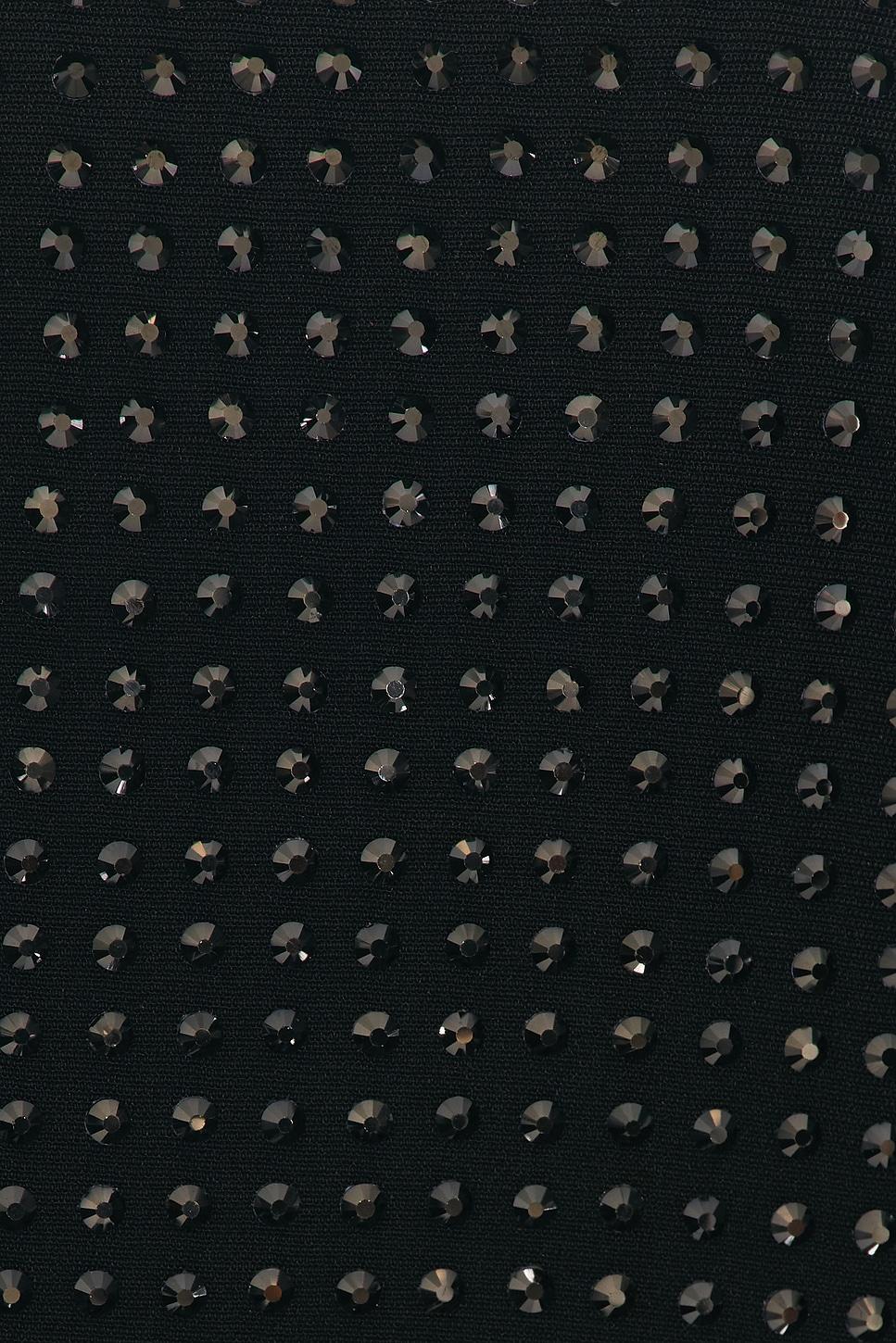 Rhinestone Crepe Mini Dress Product Image