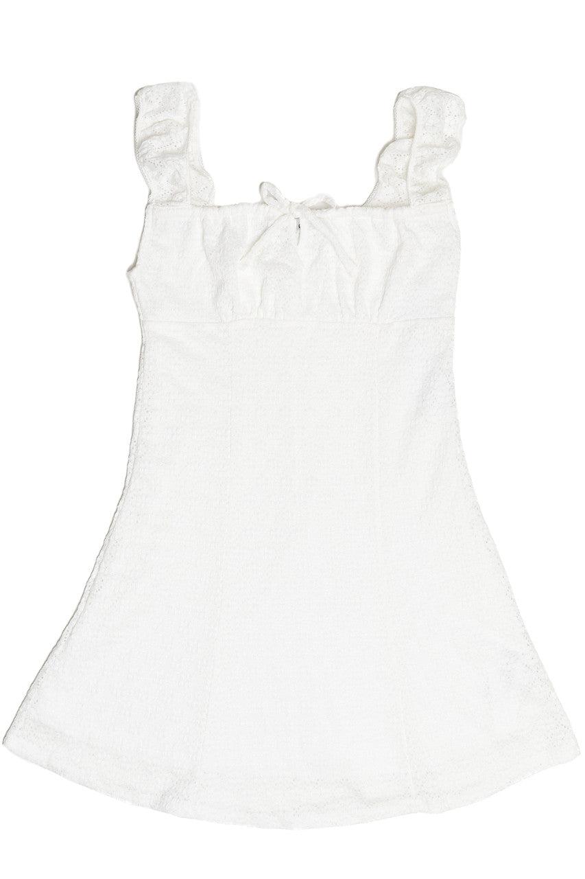 Eyelet Fit & Flare Mini Dress Product Image