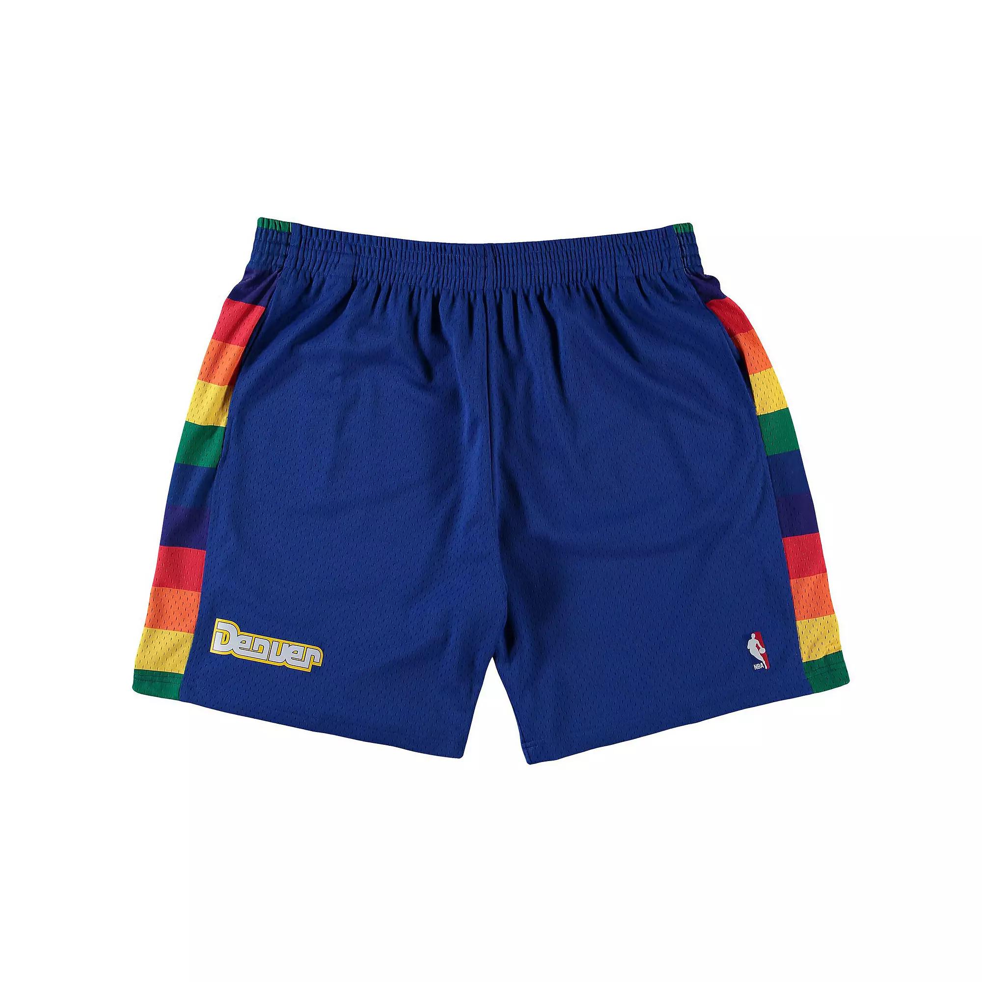 Men's Mitchell & Ness Royal Denver Nuggets Big & Tall Hardwood Classics Team Swingman Shorts,  Product Image