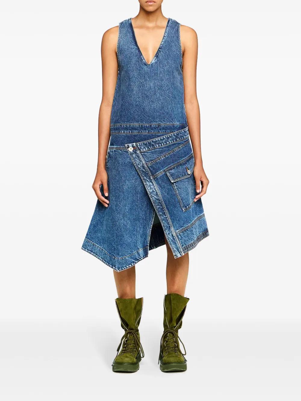 wrap sleeveless dress Product Image