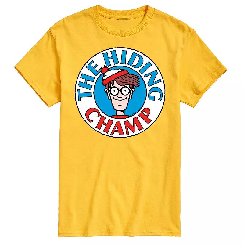 Men's Where's Waldo The Hiding Champ Graphic Tee,  Product Image