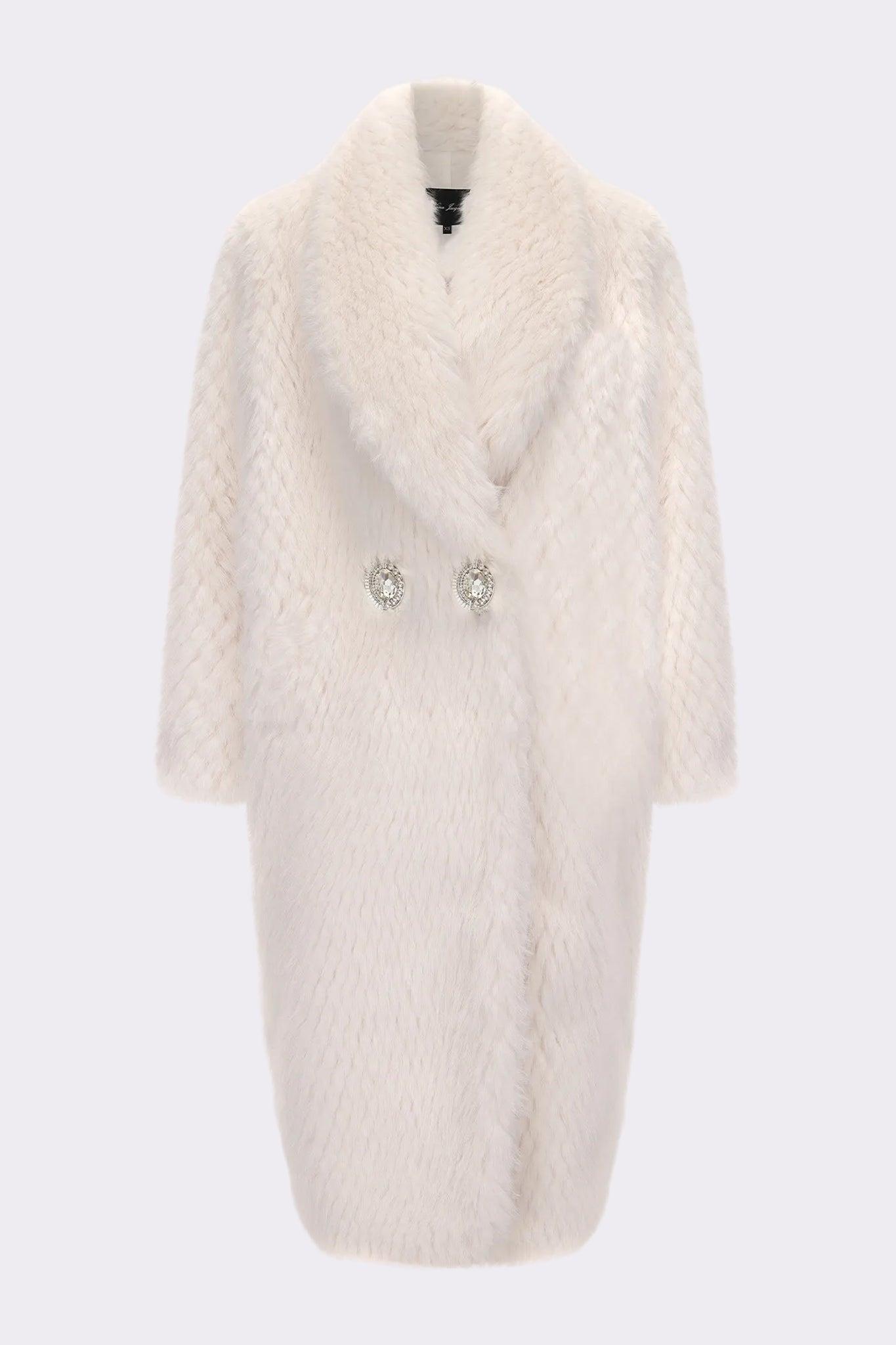 Marisa Fur Coat (White) Product Image