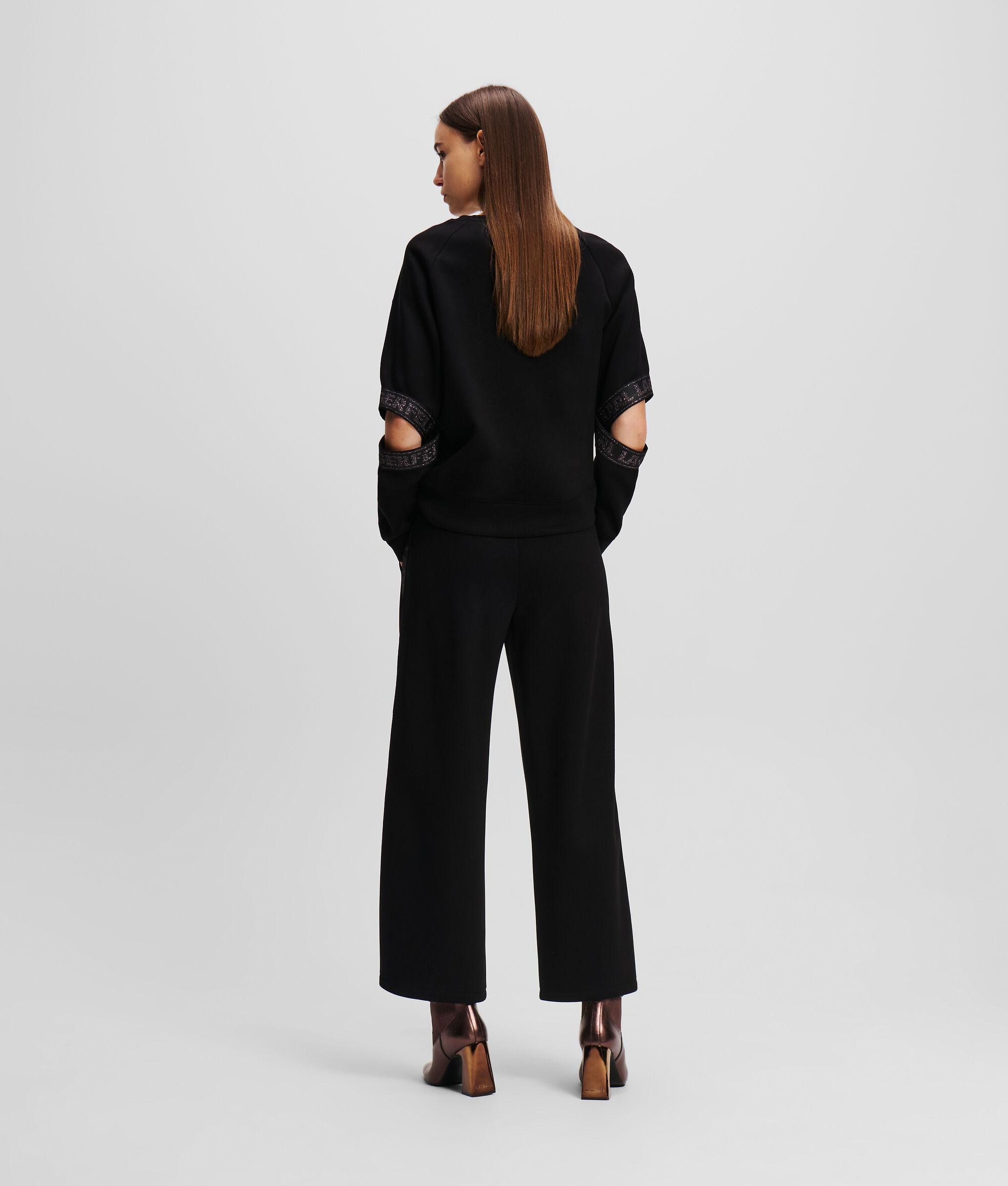 Plus Size Plain Button Detail Straight Leg Pants Women DarkBrown Office Straight Leg High Rise Office Pants BloomChic 10/M Product Image