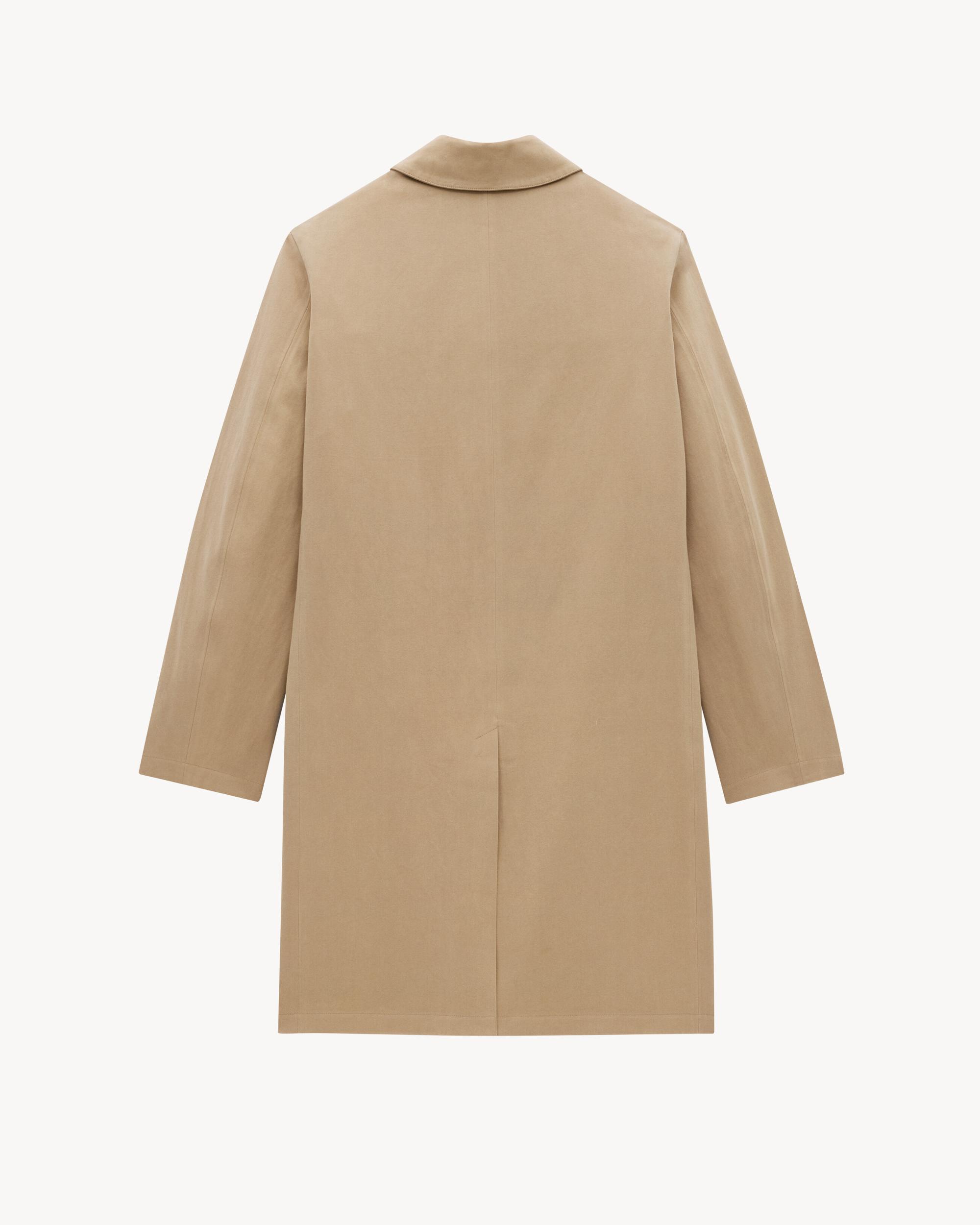 Coat in cotton gabardine Product Image