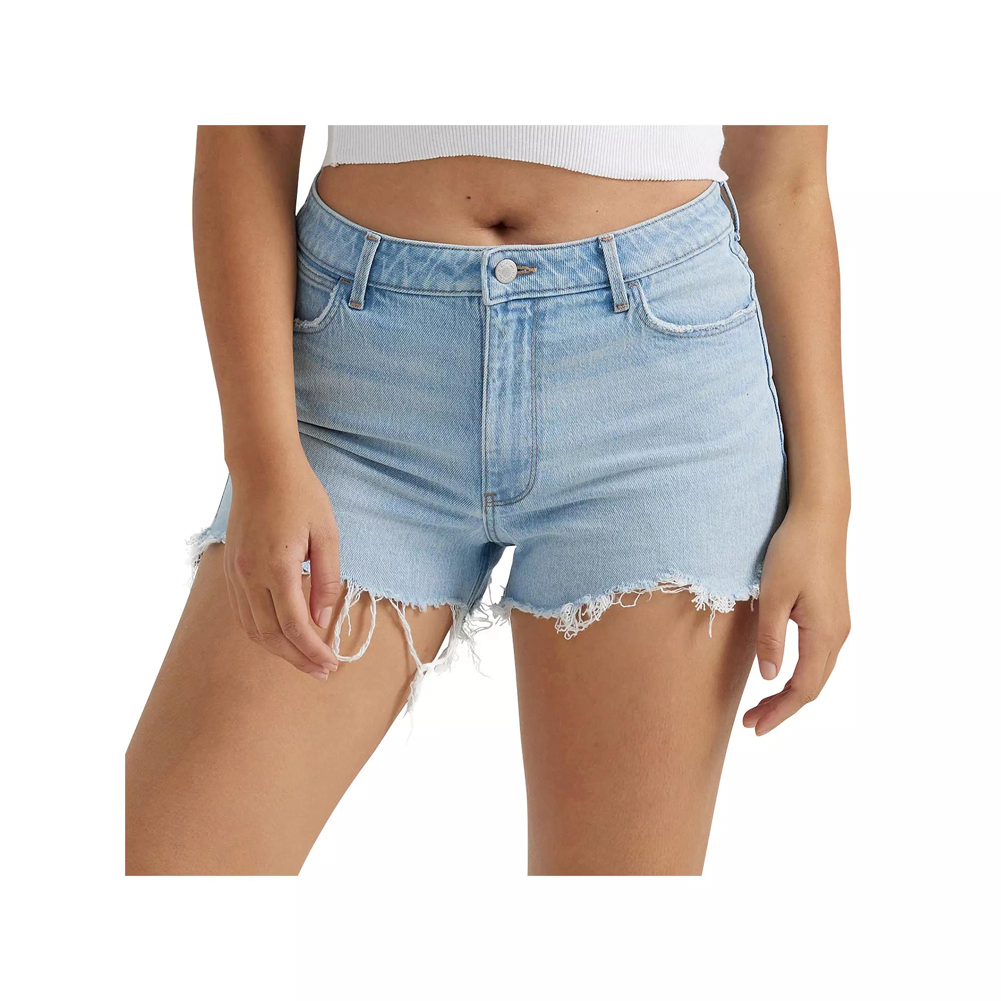 Women's Wrangler High-Rise Vintage Cutoff Jean Shorts, Size: 6 Regular, Coastal Product Image