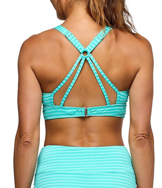 Next by Athena Coronado Stripe Harmony Rib Texture High Waist Swim Bottom Product Image