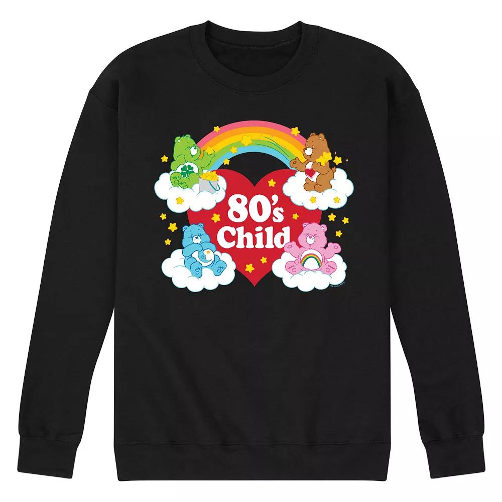 Men's Care Bears 80's Child Fleece Sweatshirt,  Product Image
