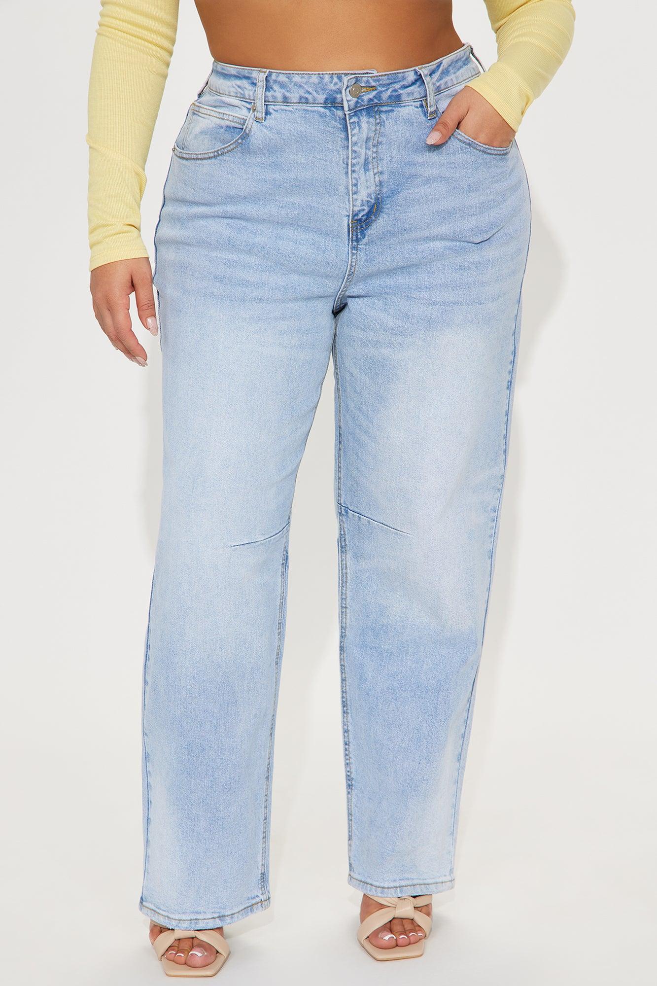Always Pressed Baggy Jeans - Light Wash Product Image