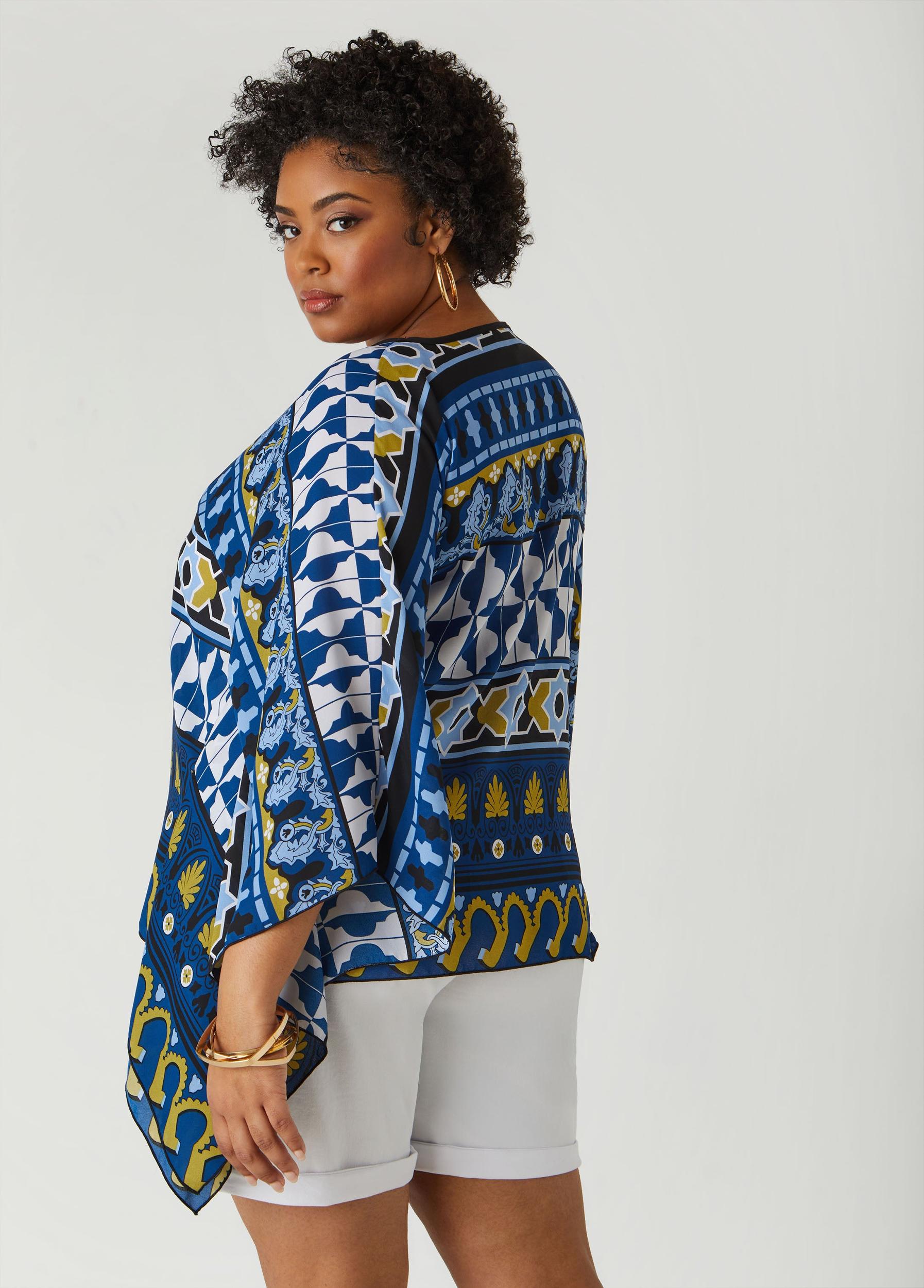 Geo Print Crepe Tunic Product Image