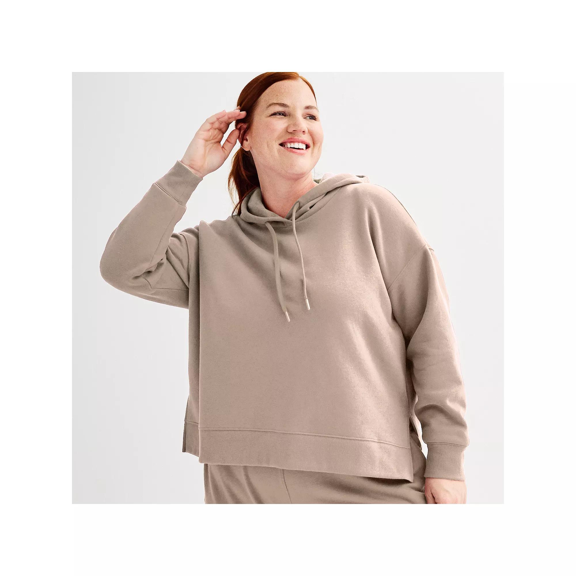 Plus Size Tek Gear® Ultrasoft Fleece Hoodie, Women's, Size: 2XL, Maiti Pink Product Image