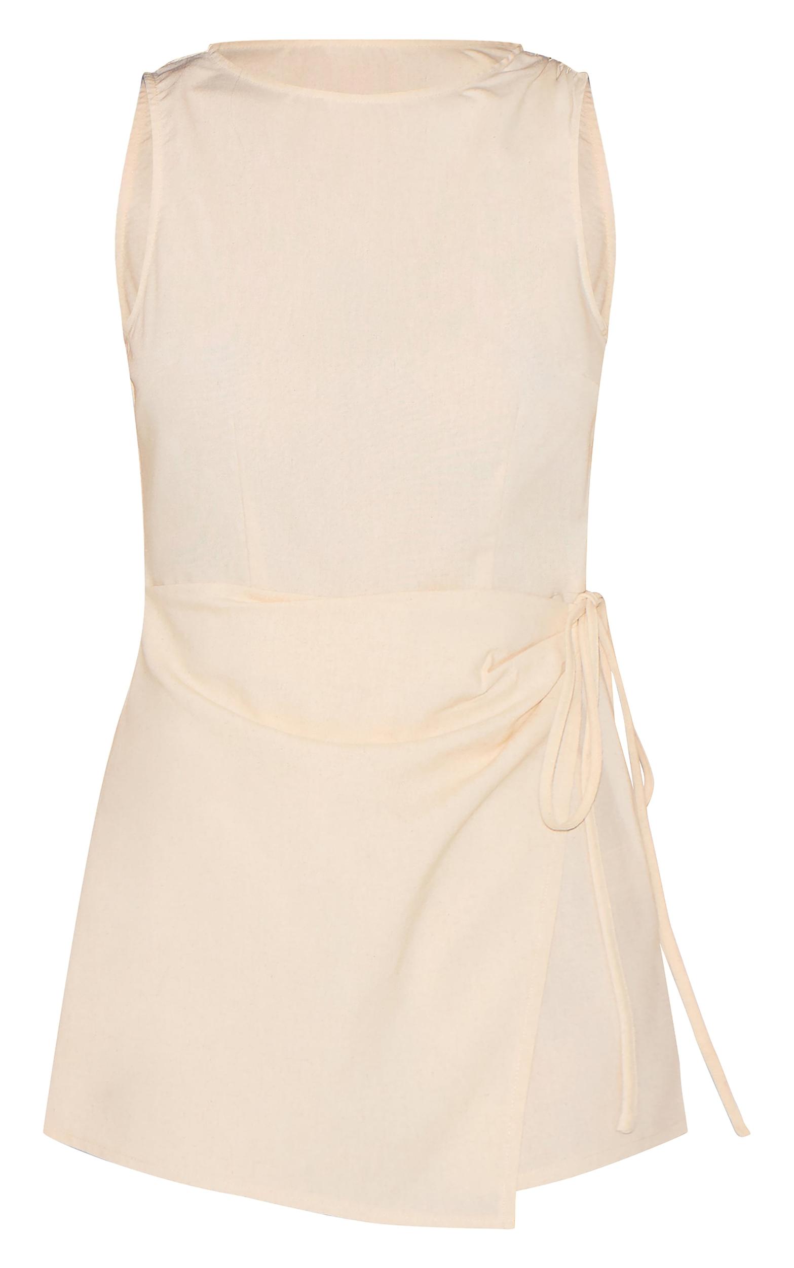 Stone Wrap Front Romper Product Image