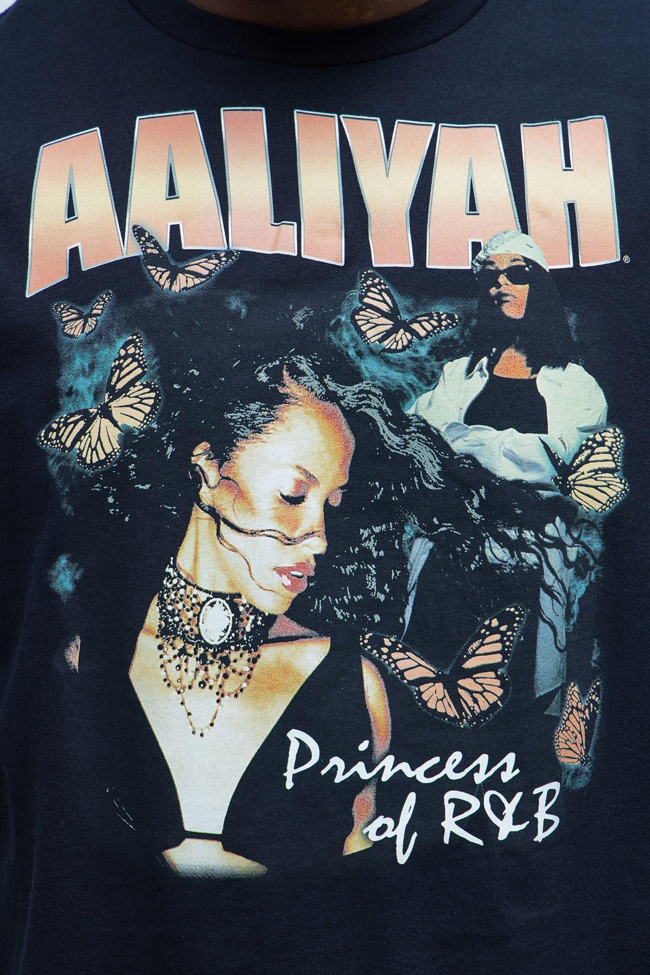 Aaliyah Share My World Tour Short Sleeve Tee - Black Product Image