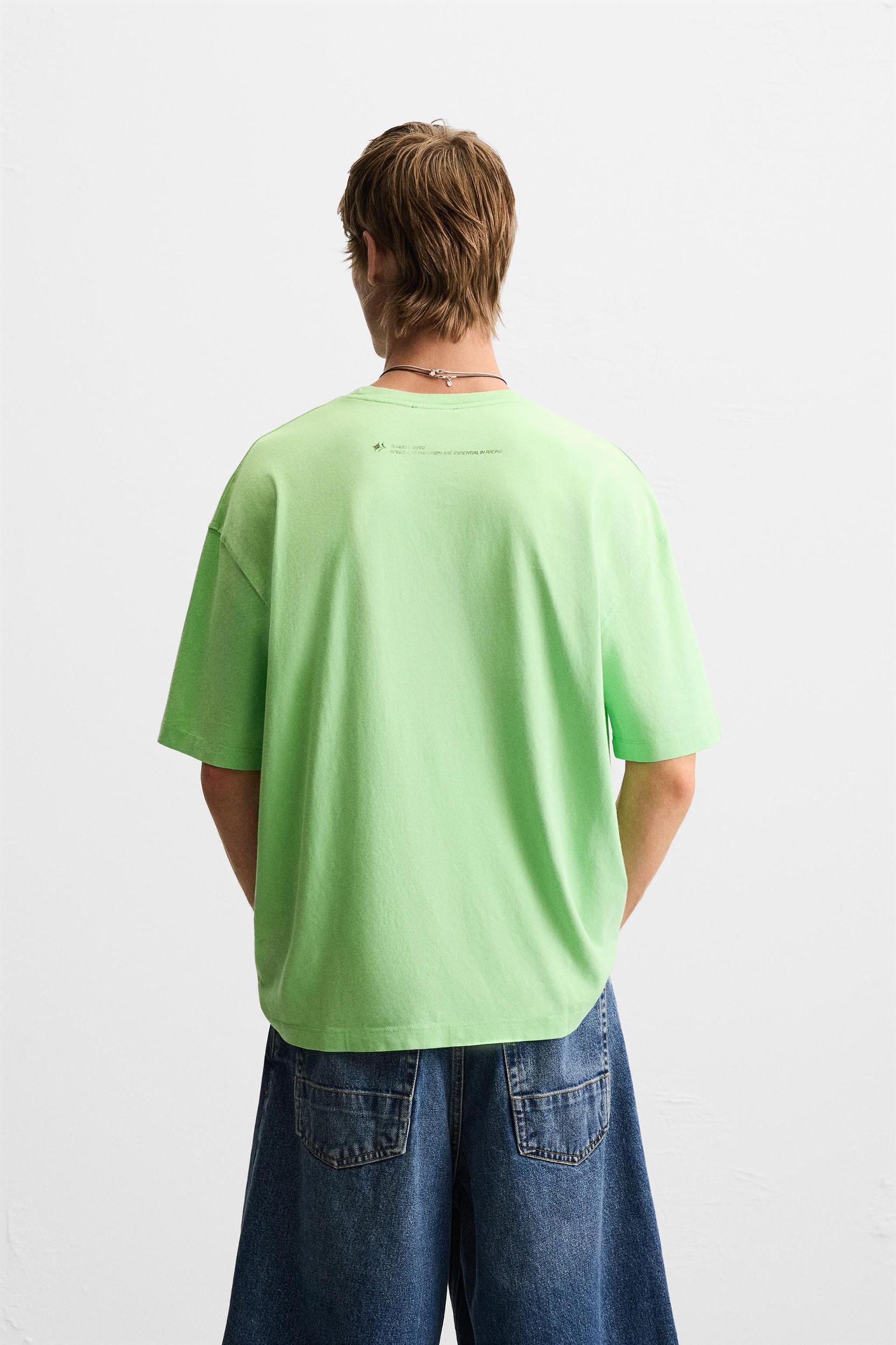 WASHED PRINT T-SHIRT Product Image