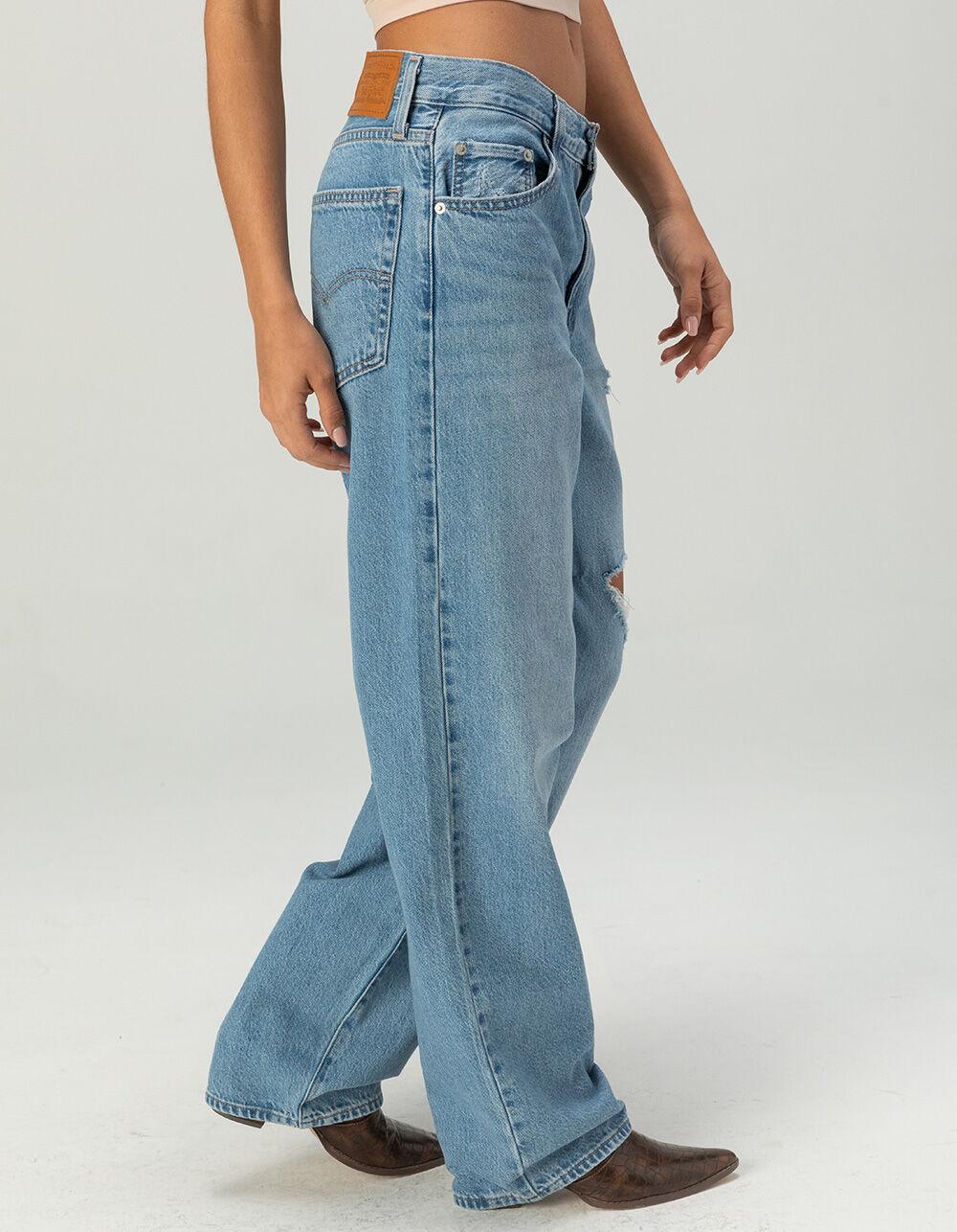 LEVI'S Premium Baggy Dad Womens Jeans - In The Middle - MEDIUM DESTRUCTED Product Image