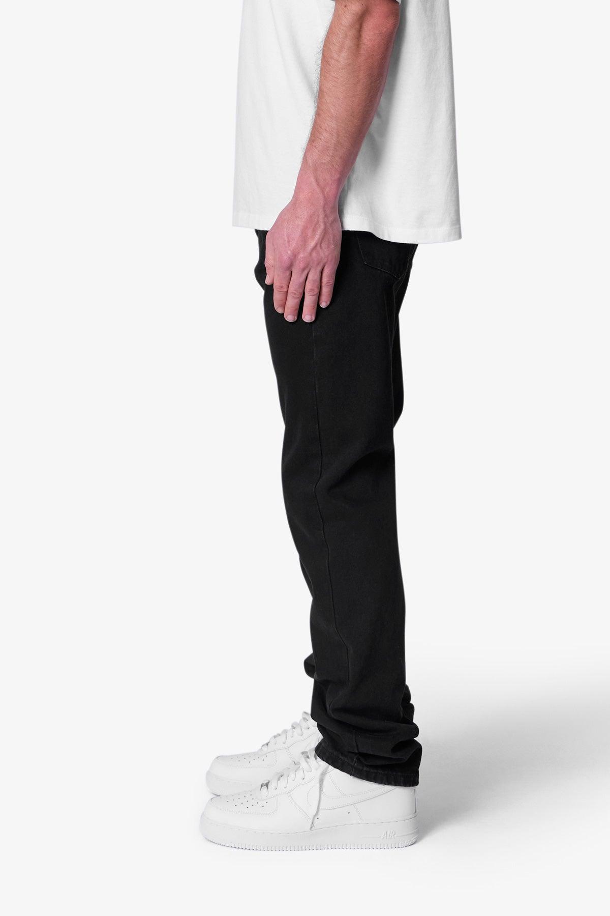 Raw Straight Denim - Rinsed Black Product Image