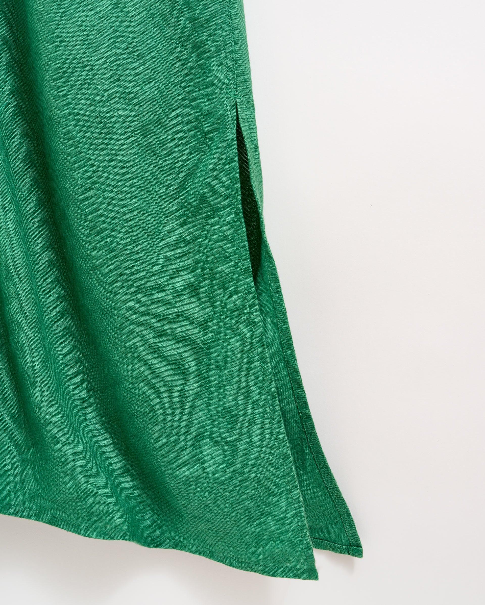 Maxi Bias Linen Dress -  Product Image