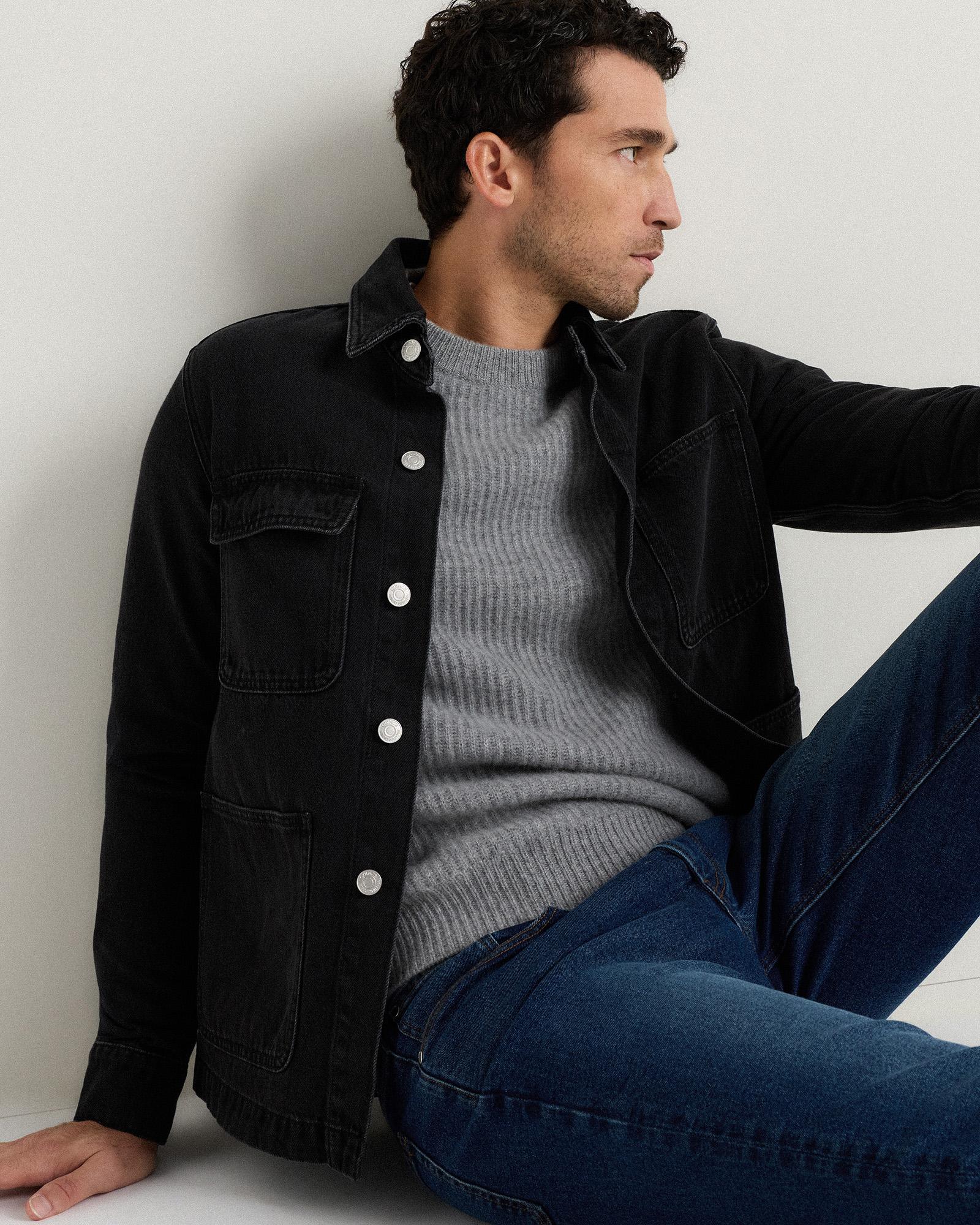 Quince | Men's Denim Chore Jacket Organic Cotton Product Image