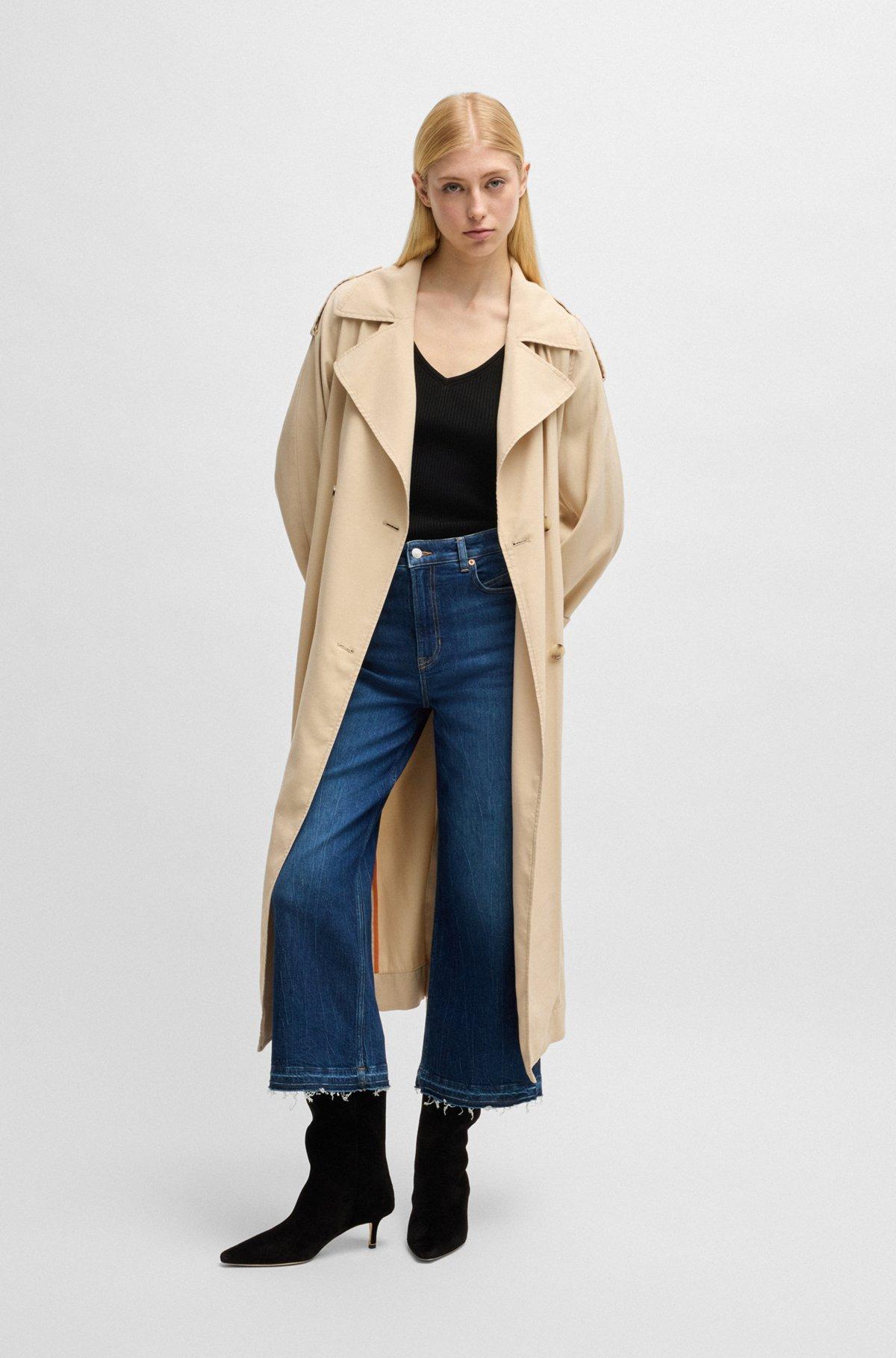 Knitted sweater with V neckline in slim fit Product Image