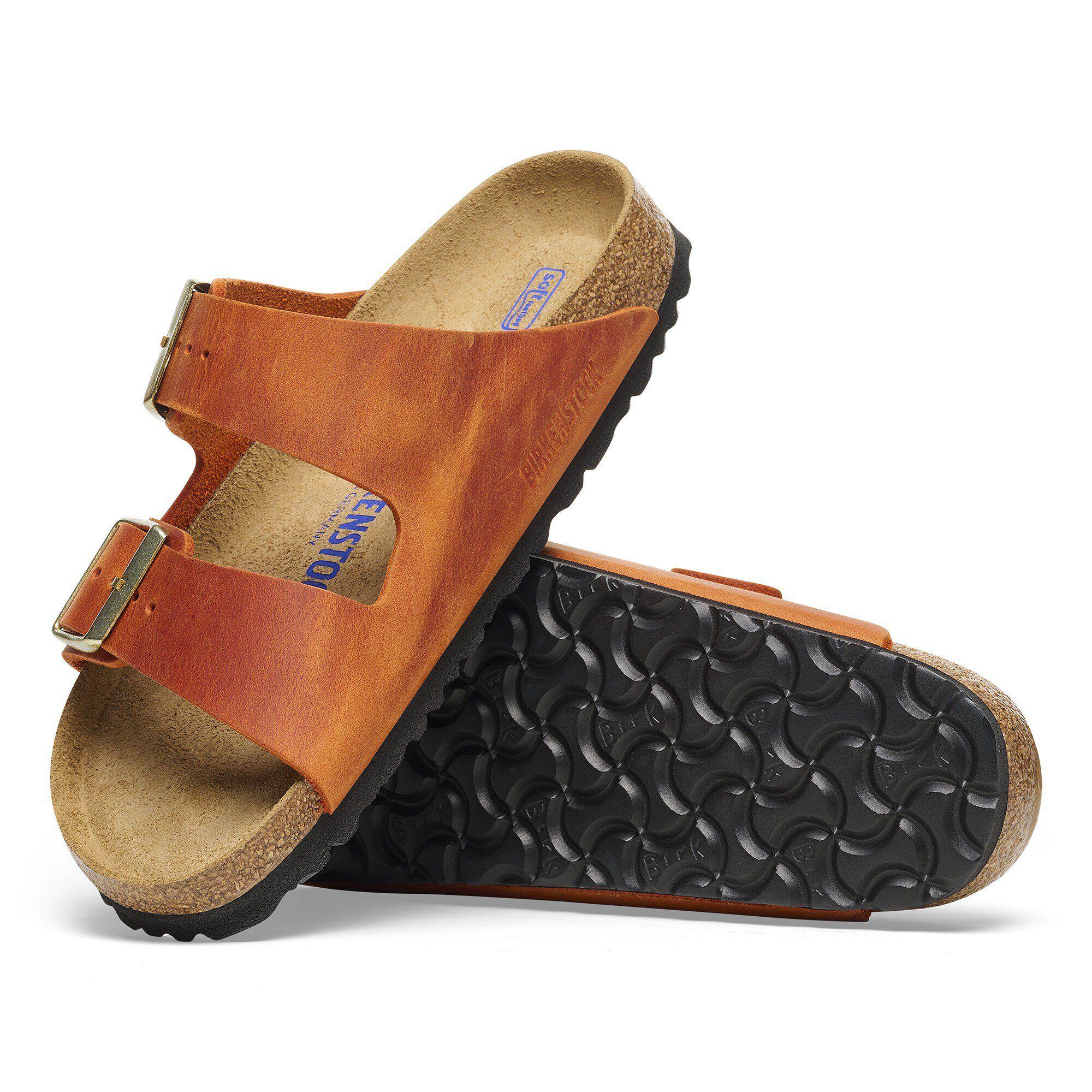 Arizona Soft Footbed Oiled Leather Burnt Orange Product Image