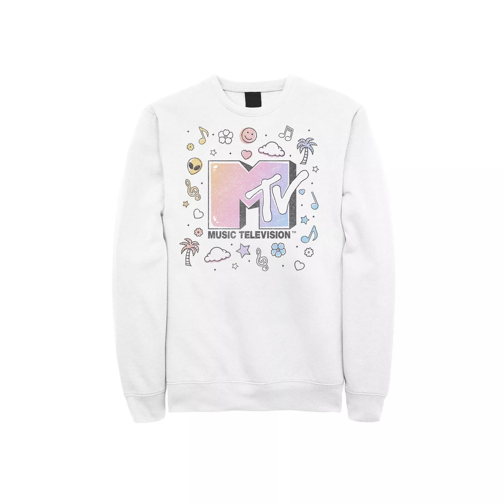 Men's MTV Music Television Doodles Logo Sweatshirt,  Product Image