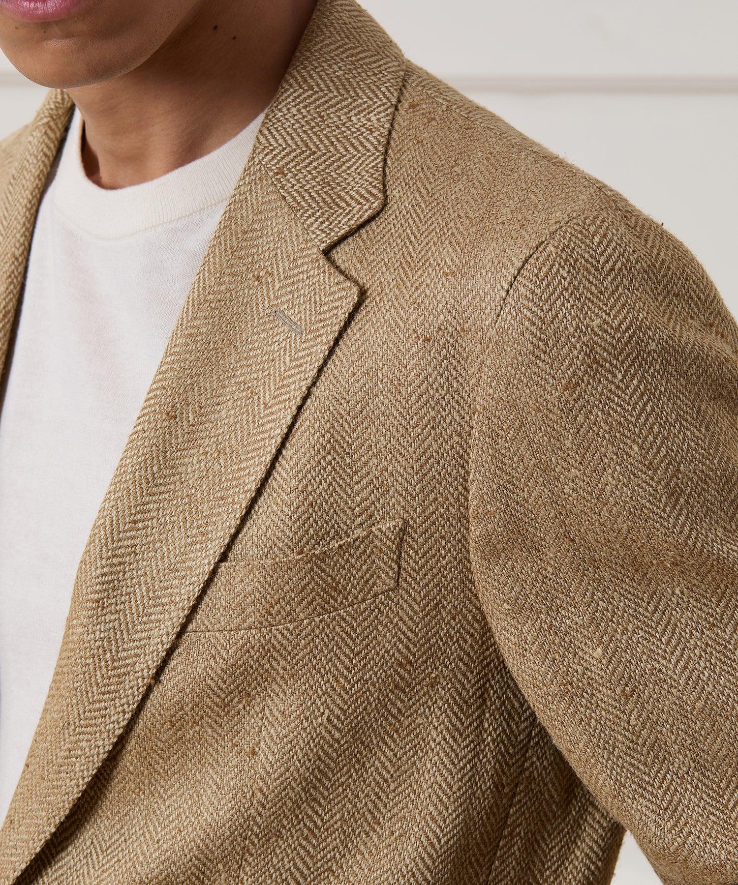 Italian Silk-Linen Herringbone Sport Coat Product Image