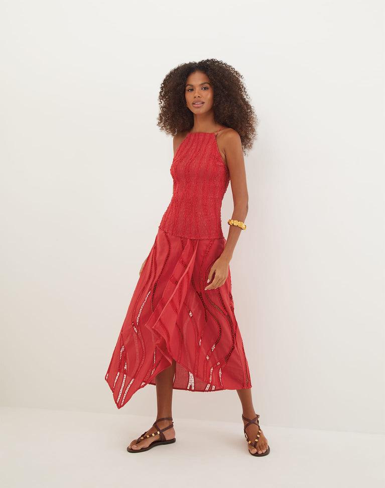 Belle Midi Dress - Raspberry Product Image