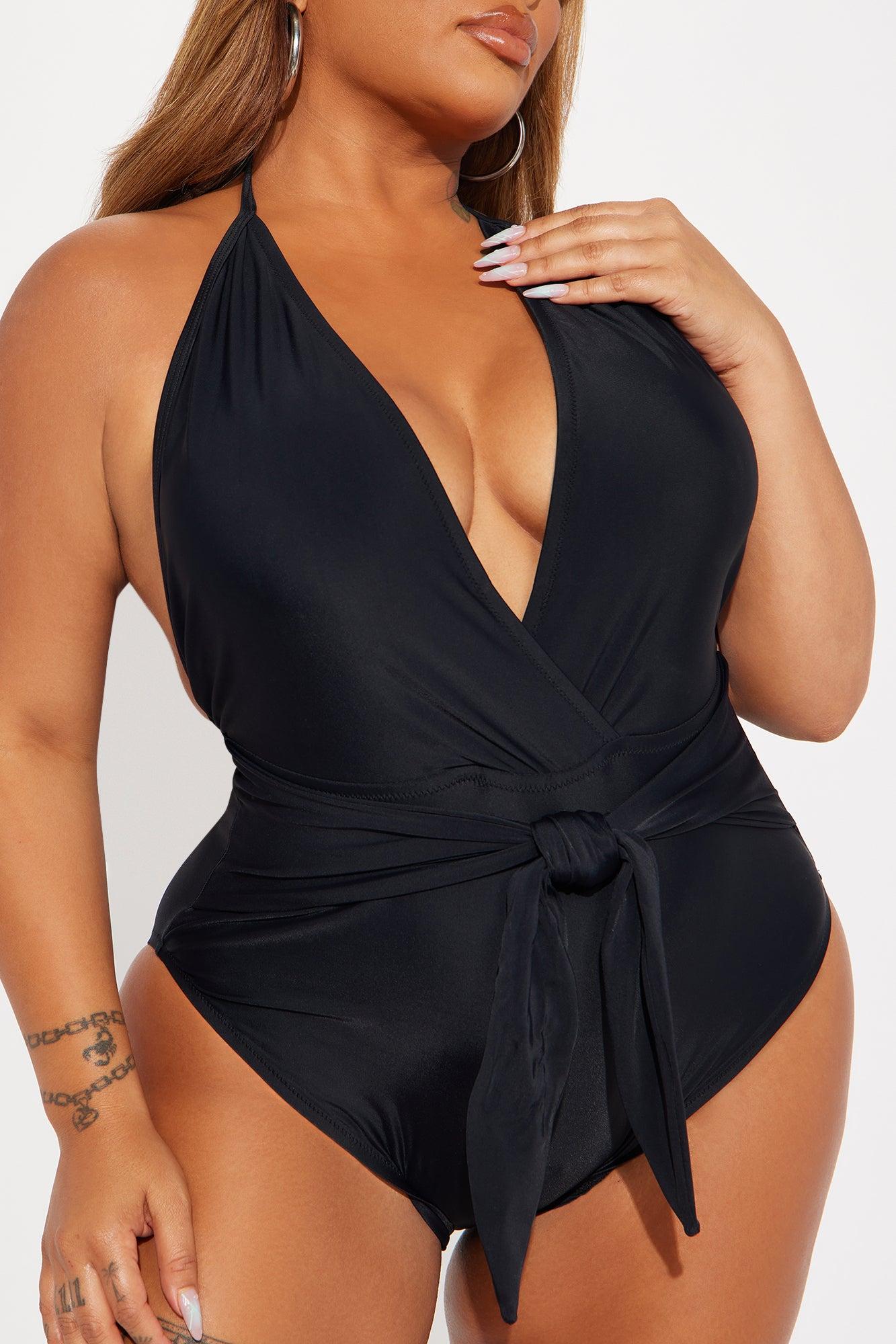 Sand In My Toes Tie 1 Piece Swimsuit - Black Product Image