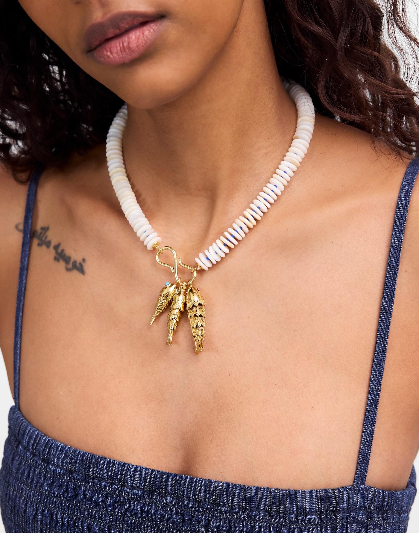 Beaded Fish Statement Necklace Product Image